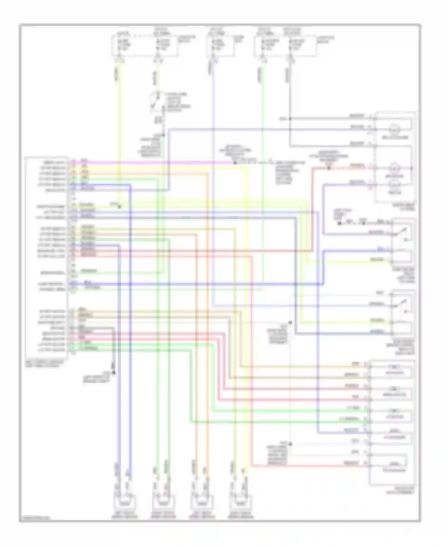 Wiring diagram right front speed sensor for Chevrolet Metro I (1997-2001) (1 of 1)