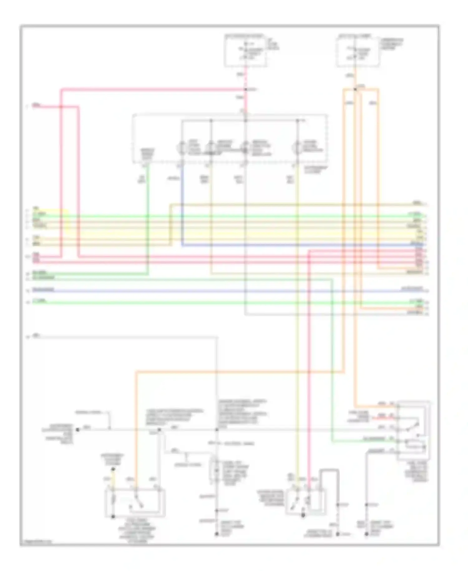 Wiring diagram instrument cluster system for Chevrolet Pickup C2500  (1988-2000) (4 of 4)