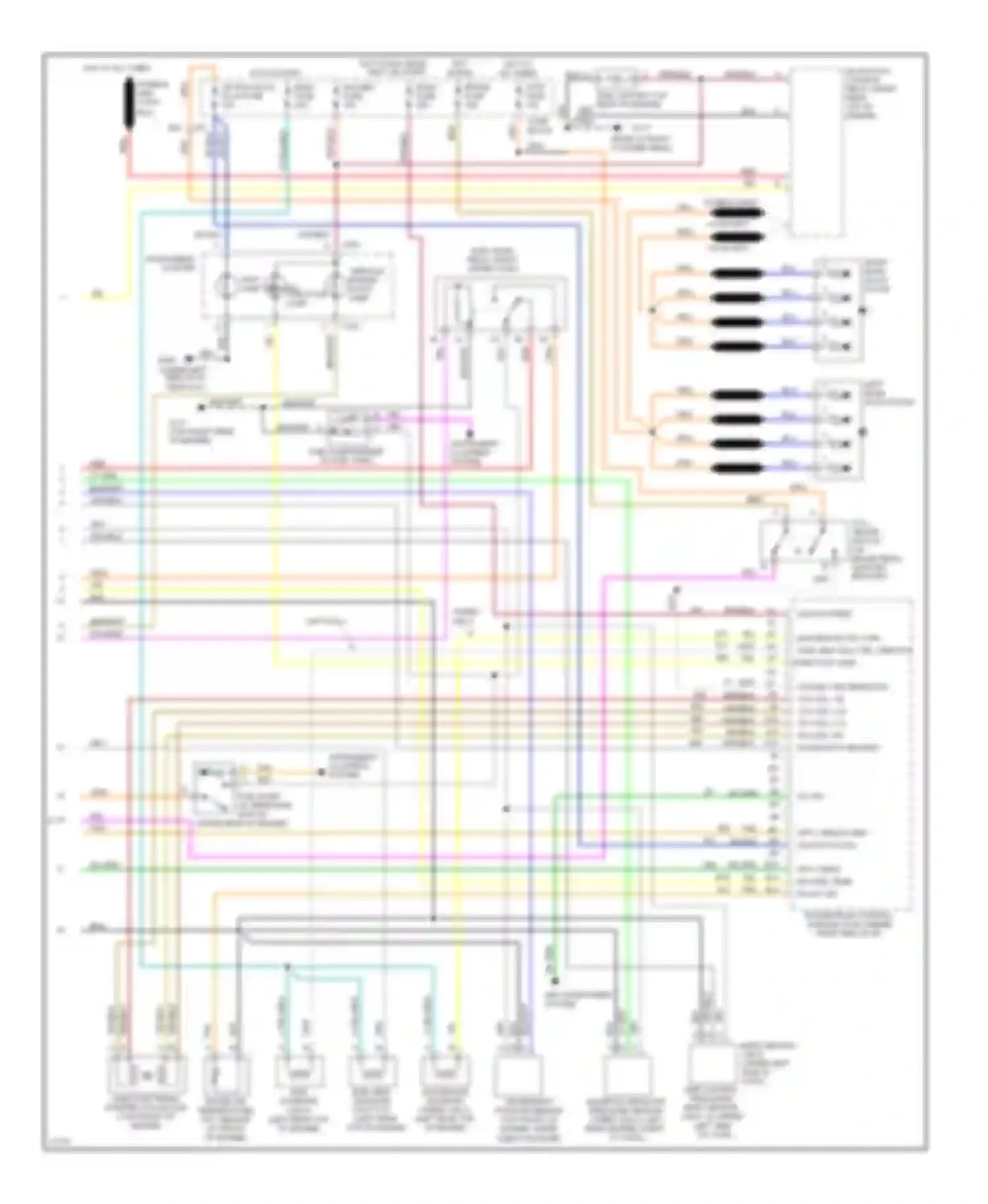 Wiring diagram hot in start or run glow plug fuse for Chevrolet Pickup C3500  (1988-2000) (1 of 5)