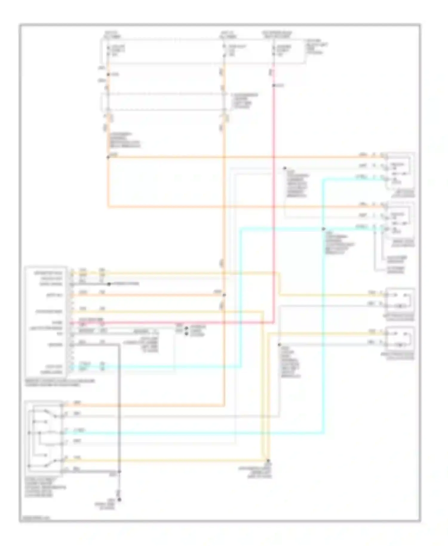 Wiring diagram left door lock switch for Chevrolet Pickup C3500  (1988-2000) (3 of 3)