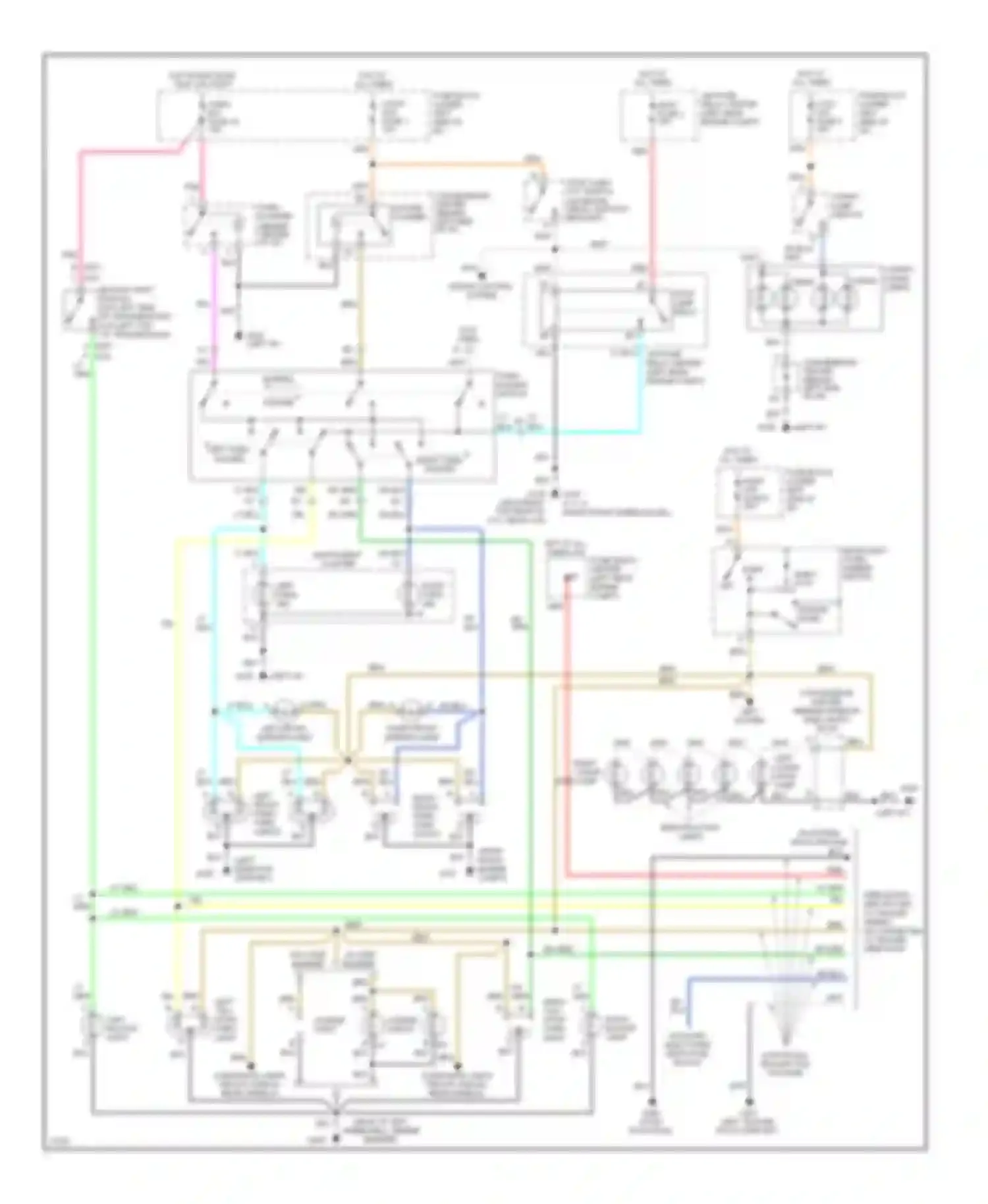 Wiring diagram left tail/ stop/ turn light for Chevrolet Pickup C3500  (1988-2000) (1 of 1)
