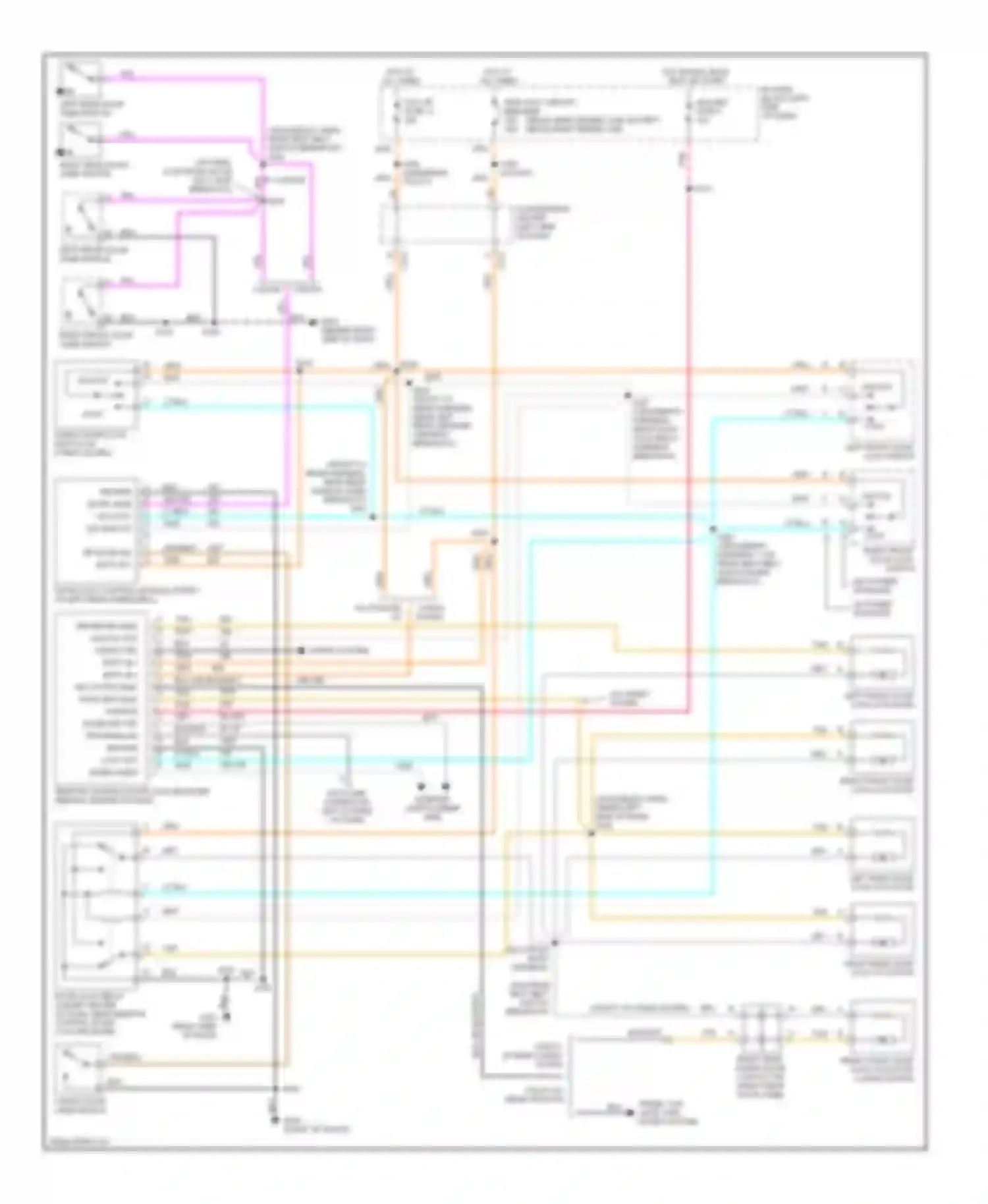 Wiring diagram suburban/ utility for Chevrolet Pickup C3500  (1988-2000) (4 of 6)