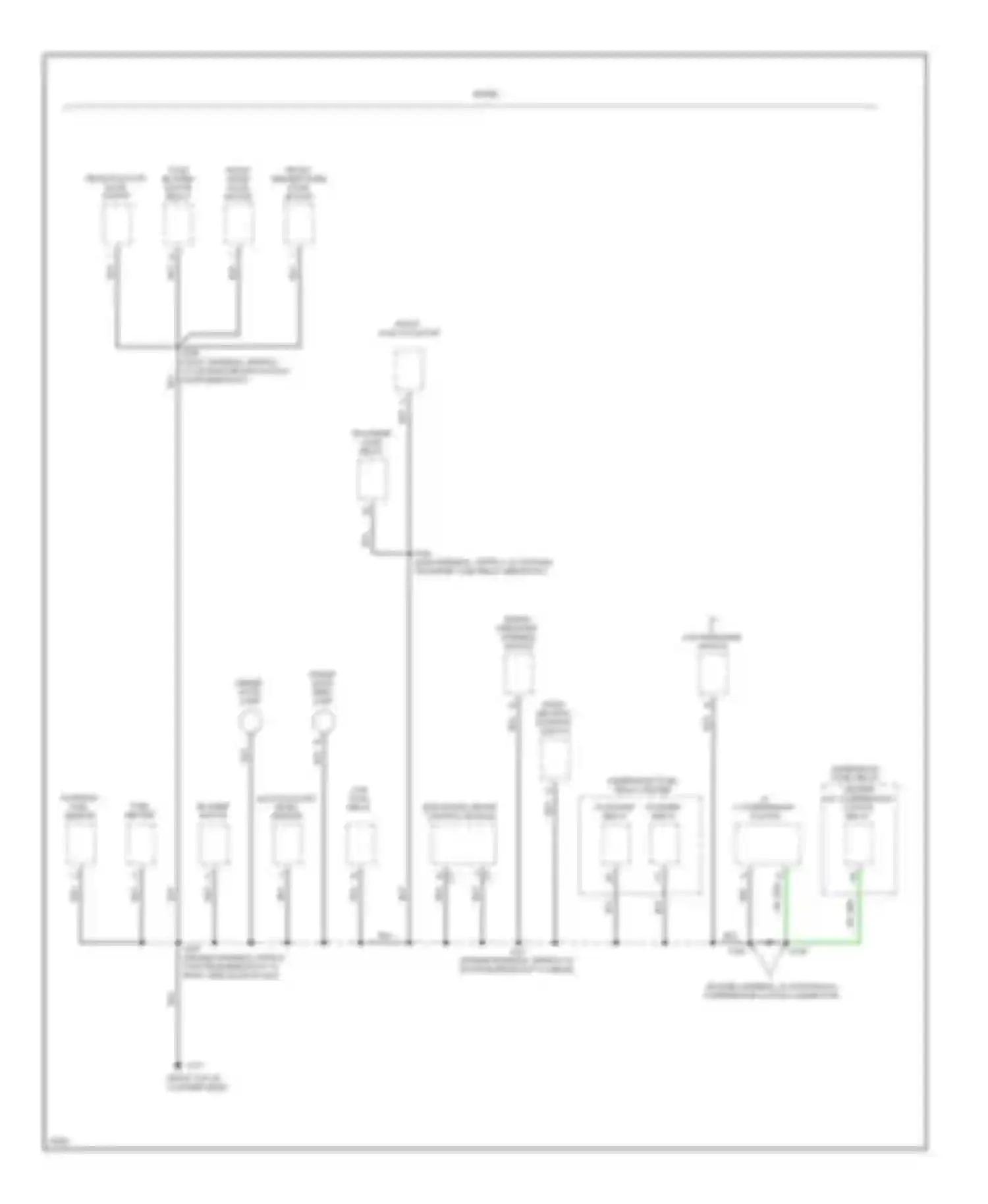 Wiring diagram underhood fuse- relay center a/c compressor clutch relay for Chevrolet Pickup K1500  (1988-1999) (3 of 3)