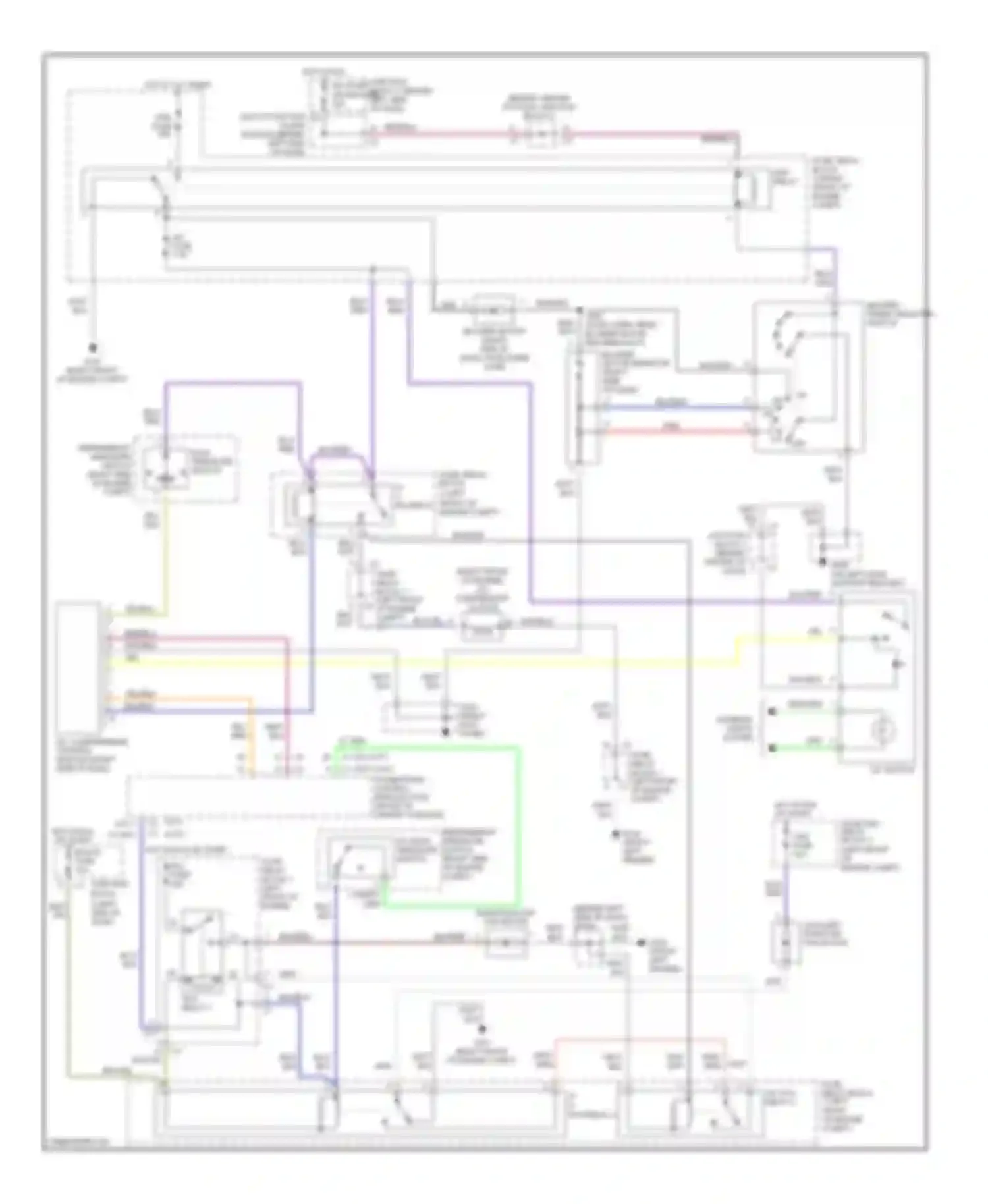 Prizm Chevrolet I (1997-2002): Manual a/c circuit
