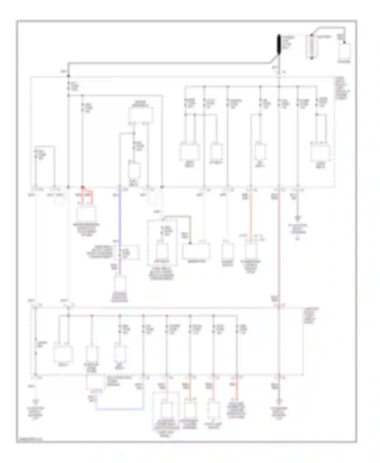 Prizm Chevrolet I (1997-2002): Power distribution circuit (1 of 3)