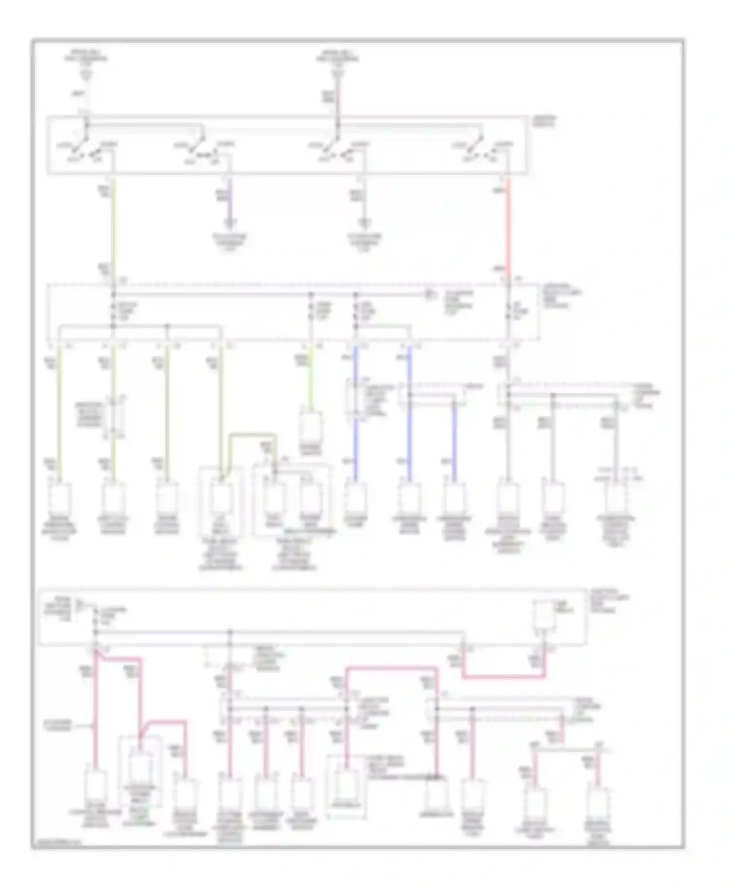 Prizm Chevrolet I (1997-2002): Power distribution circuit (2 of 3)