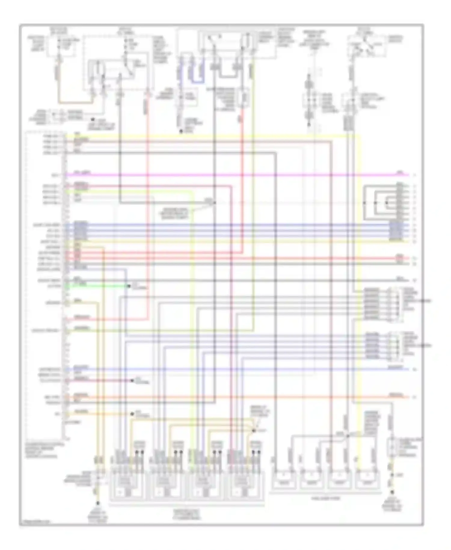 Wiring diagram a/c system for Chevrolet Prizm I (1997-2002) (1 of 2)