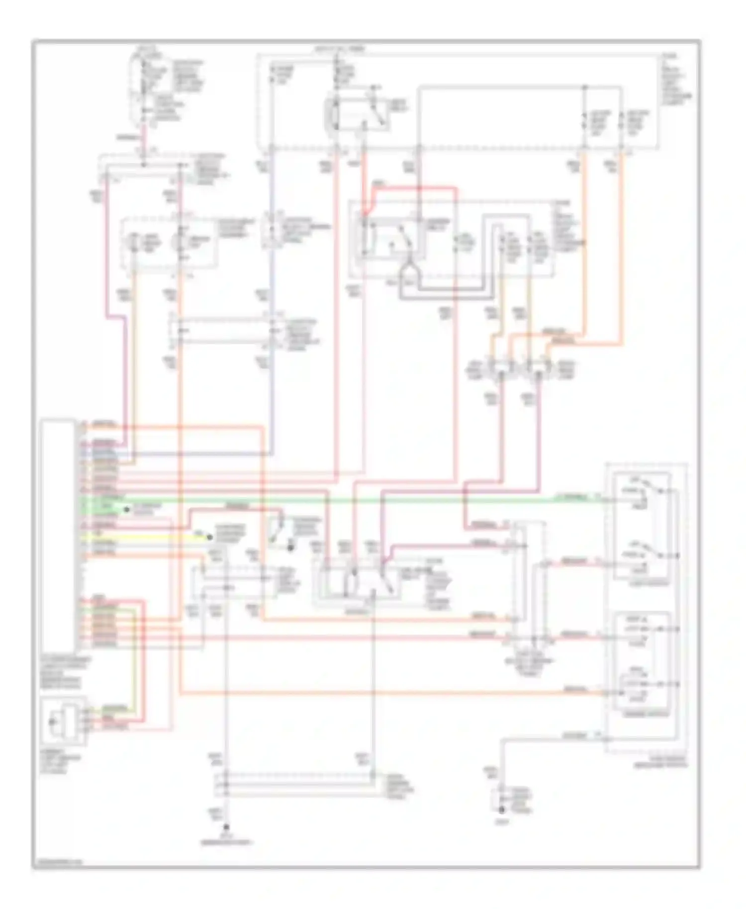 Wiring diagram drl fuse for Chevrolet Prizm I (1997-2002) (1 of 1)