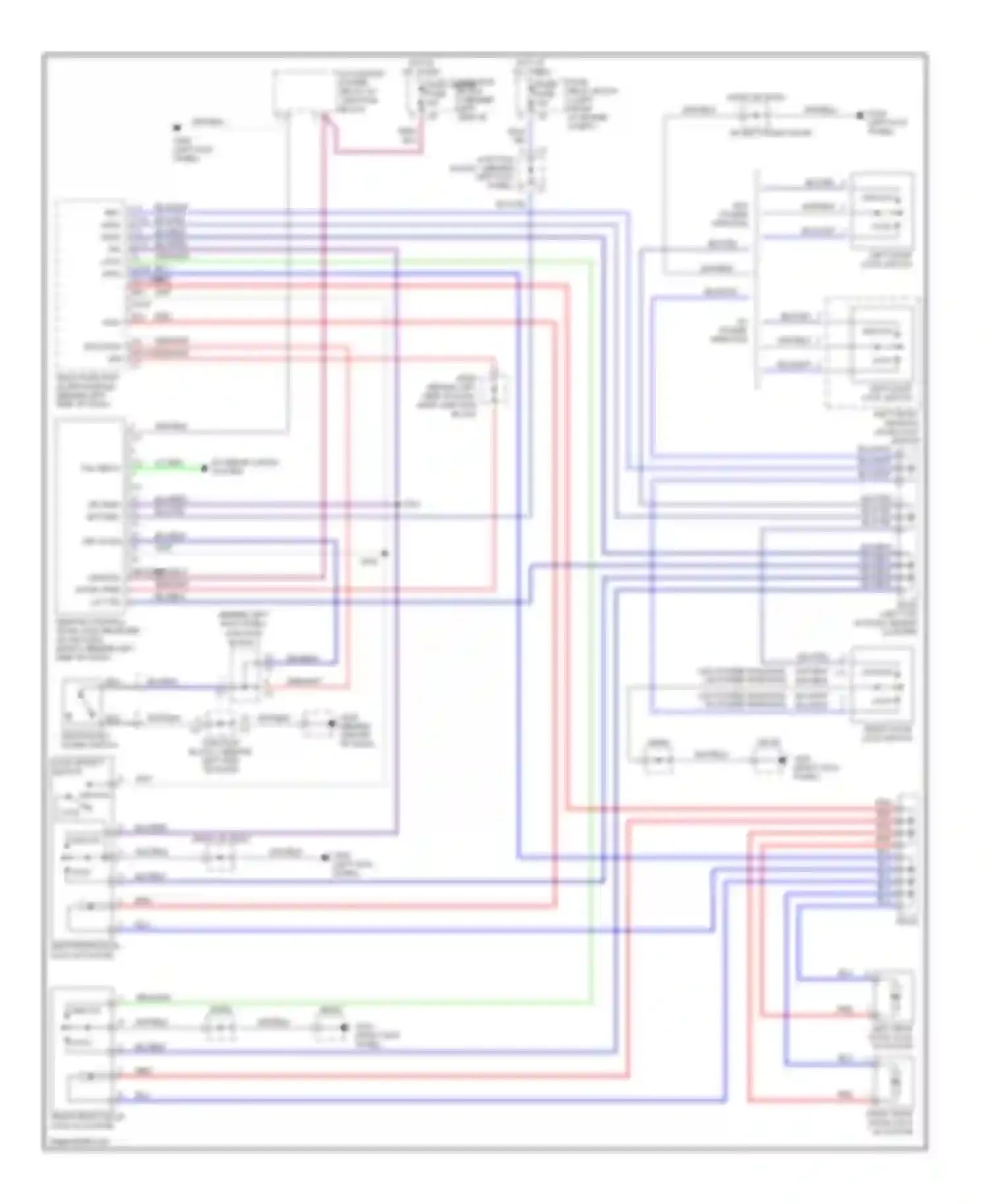 Wiring diagram ignition key alarm switch for Chevrolet Prizm I (1997-2002) (1 of 2)