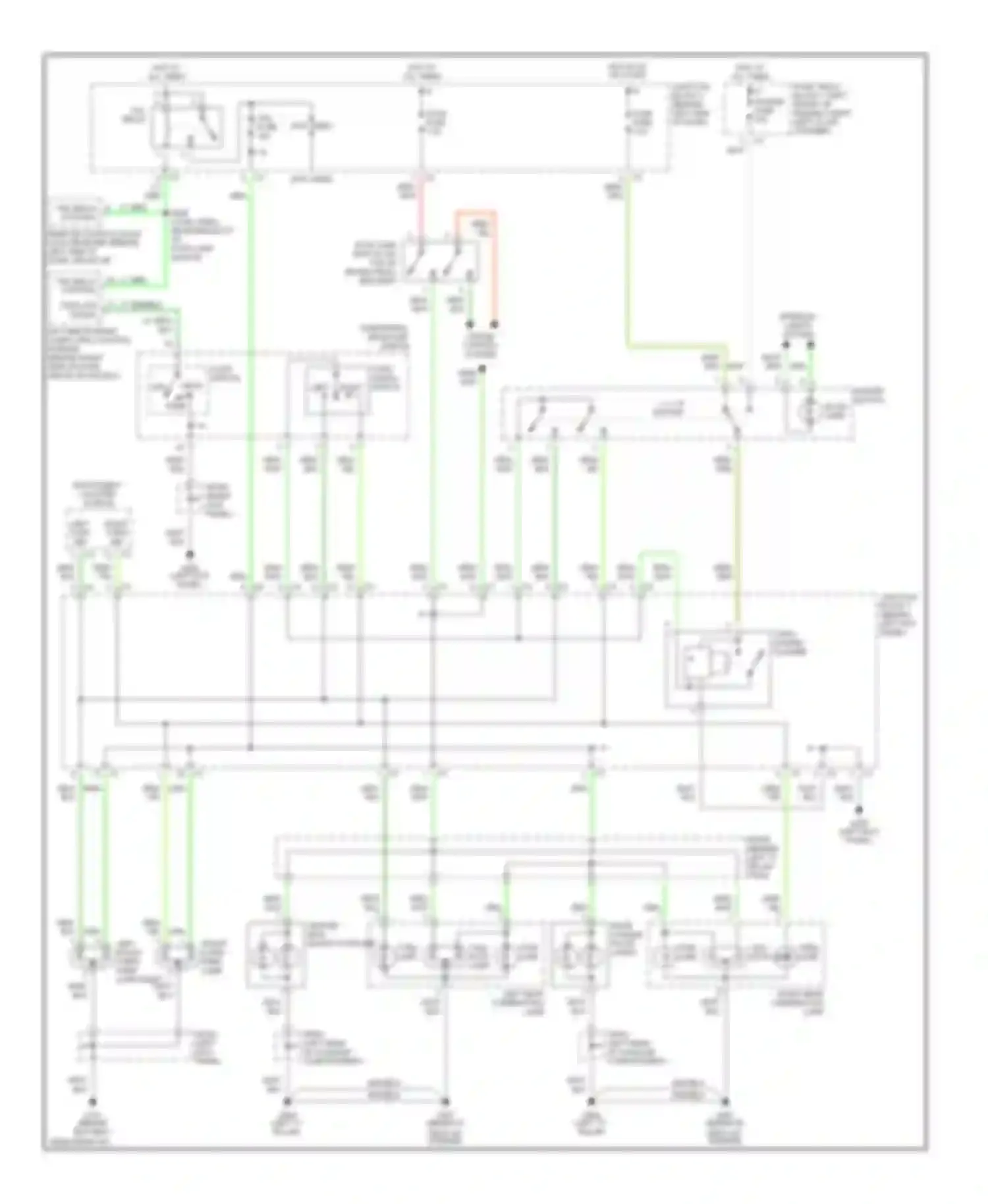 Wiring diagram instrument cluster sysetm for Chevrolet Prizm I (1997-2002) (1 of 1)
