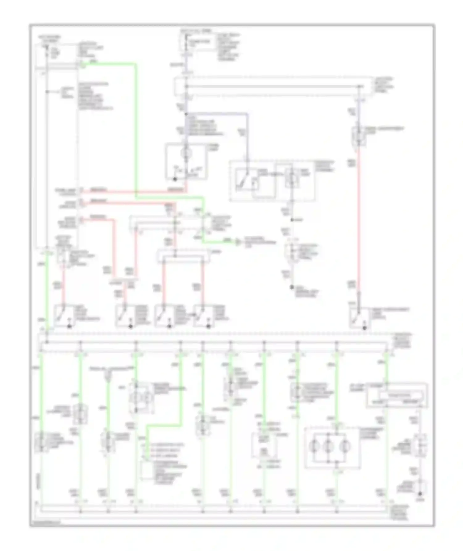 Wiring diagram right frt door open sig for Chevrolet Prizm I (1997-2002) (1 of 1)