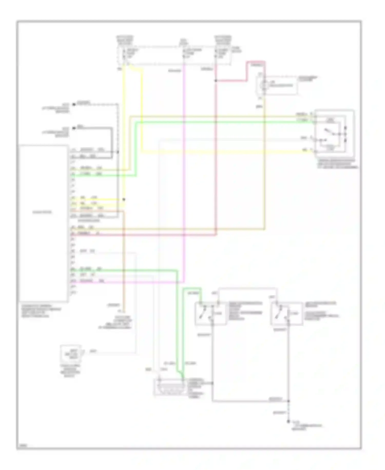 RV Cutaway G30 Chevrolet  (1985-1994): Supplemental restraint circuit