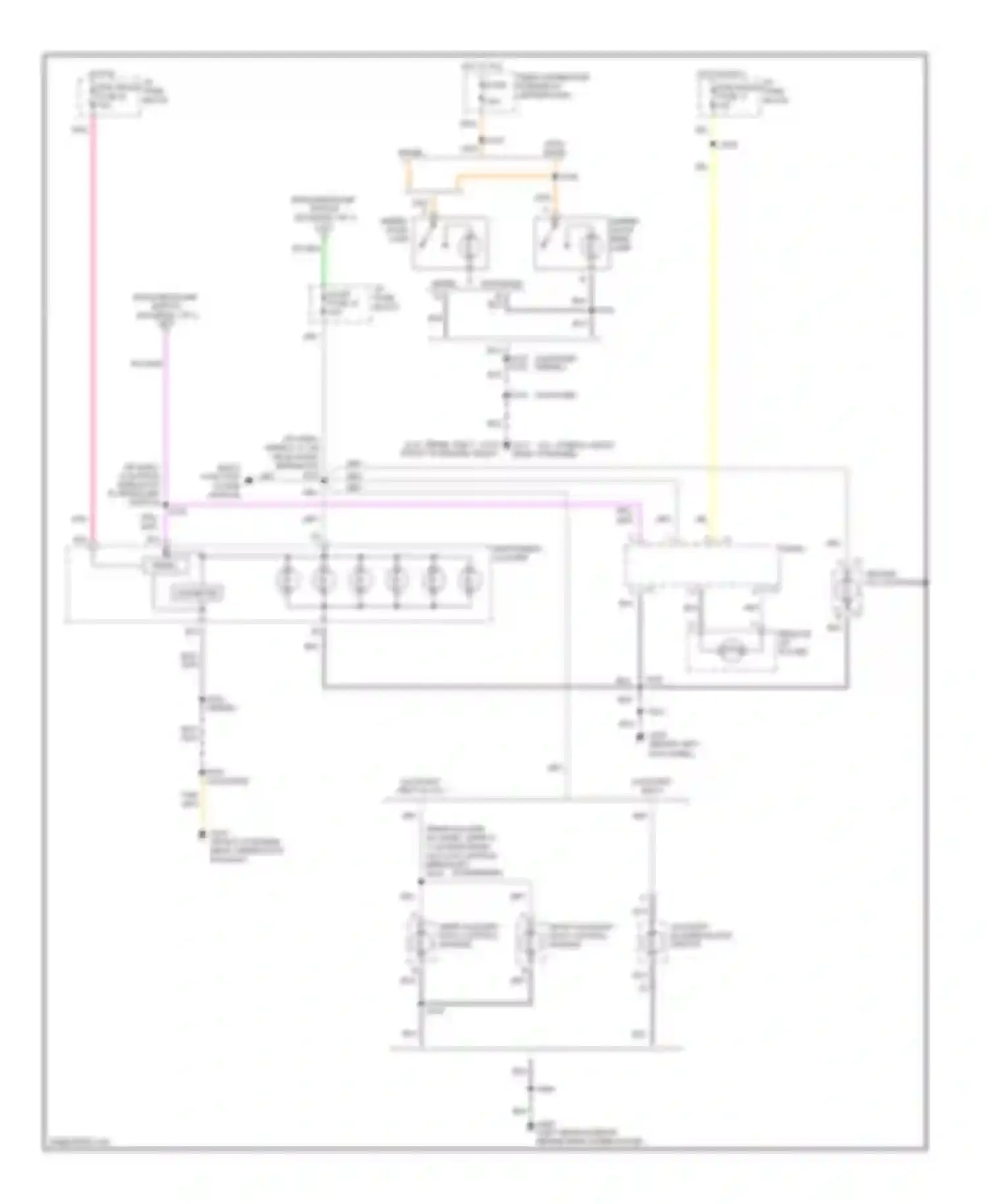 Wiring diagram from headlamp switch for Chevrolet RV Cutaway G3500  (1997-2013) (1 of 2)