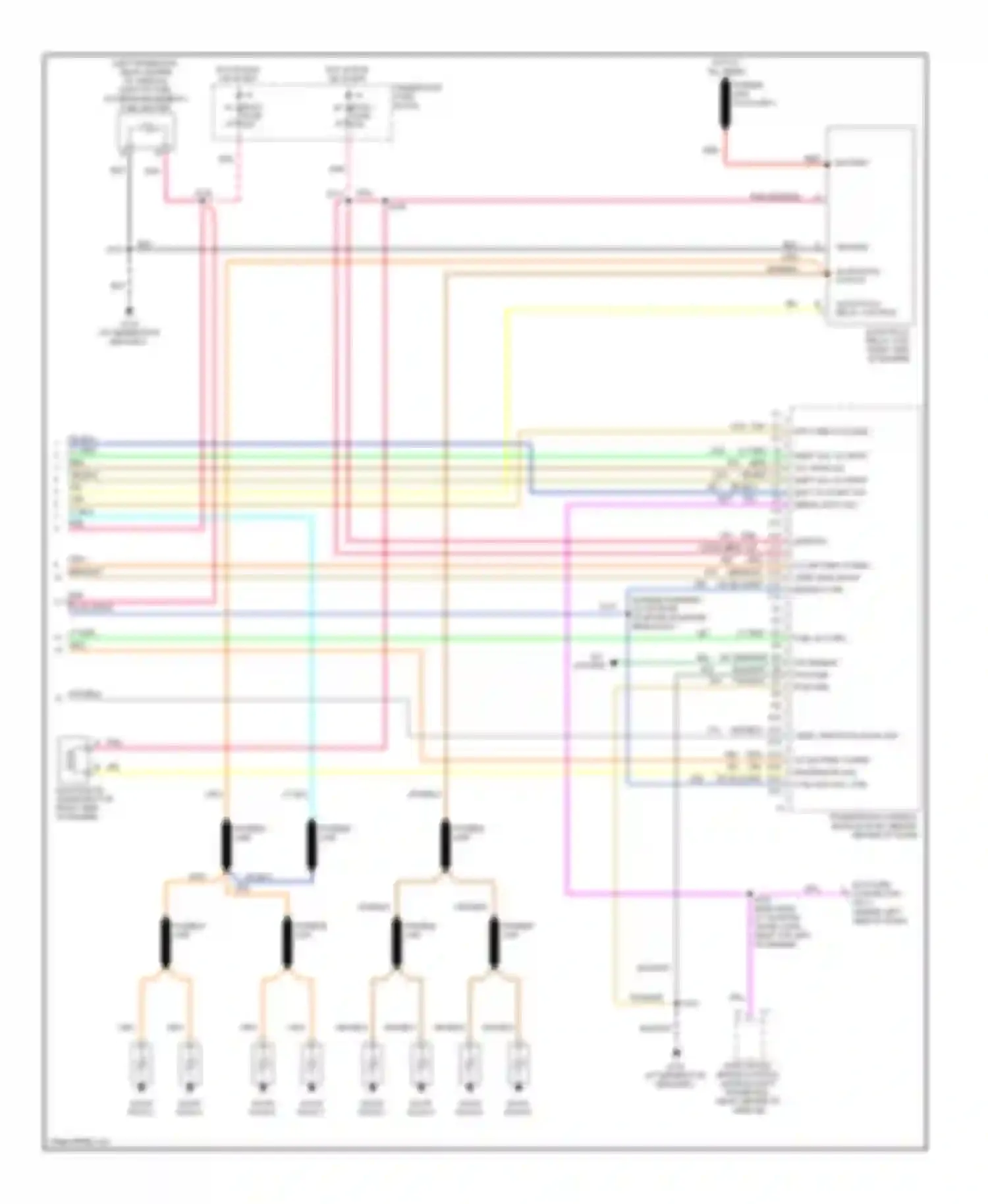 Wiring diagram glow plug relay control for Chevrolet RV Cutaway G3500  (1997-2013) (2 of 2)