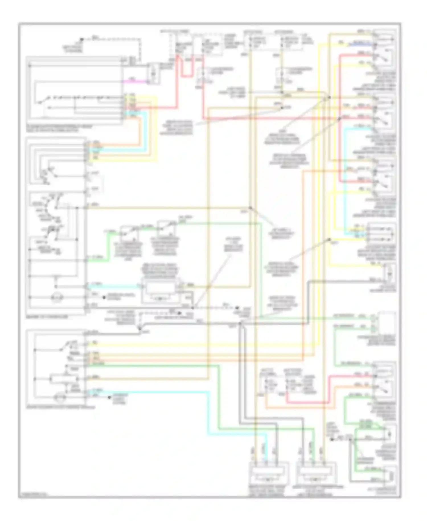 Wiring diagram powertrain control module (behind for Chevrolet RV Cutaway G3500  (1997-2013) (1 of 2)