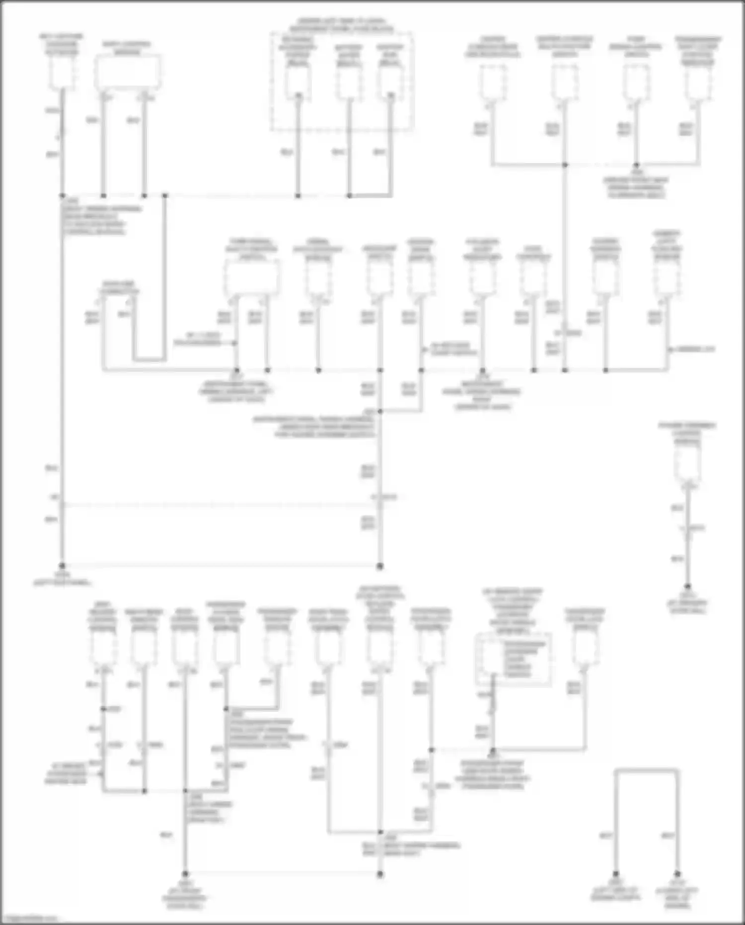 Wiring diagram center console rear usb receptacle for Chevrolet Seeker I (2022-2024) (1 of 3)