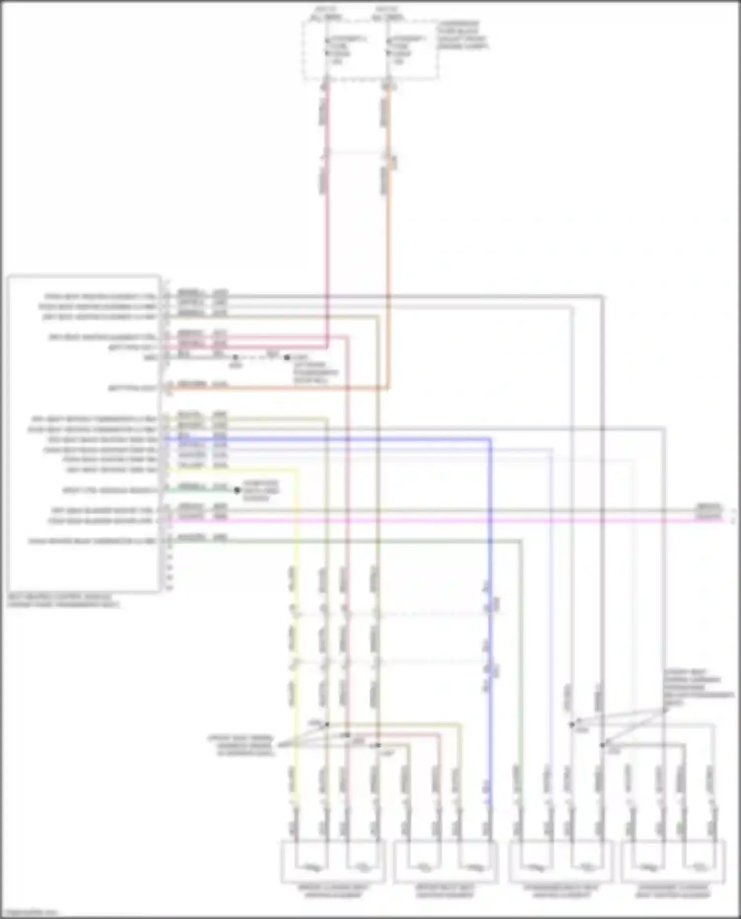 Wiring diagram driver back seat heating element for Chevrolet Seeker I (2022-2024) (1 of 1)