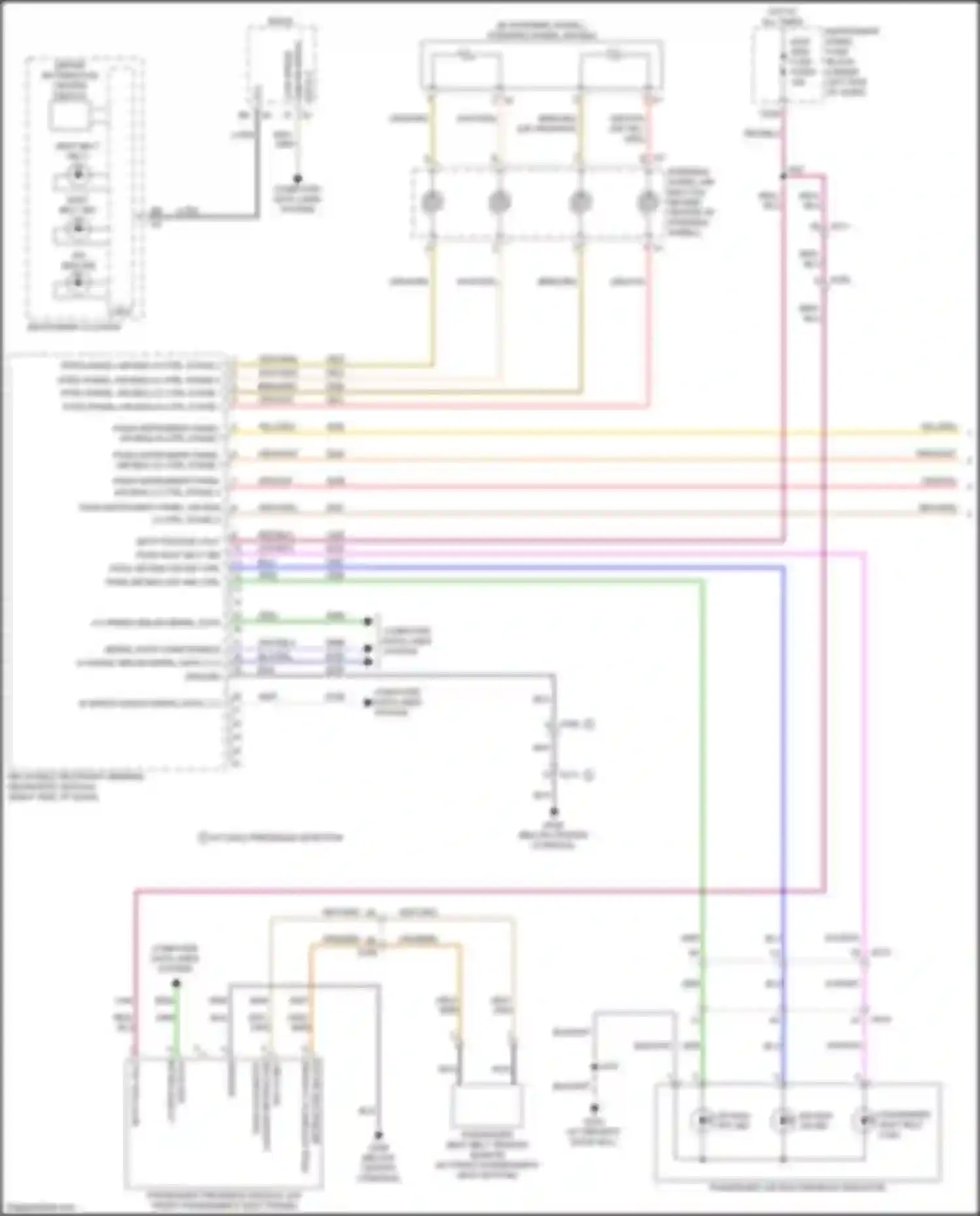 Wiring diagram pass instrument panel air bag lo ctrl stage 1 for Chevrolet Seeker I (2022-2024) (1 of 1)