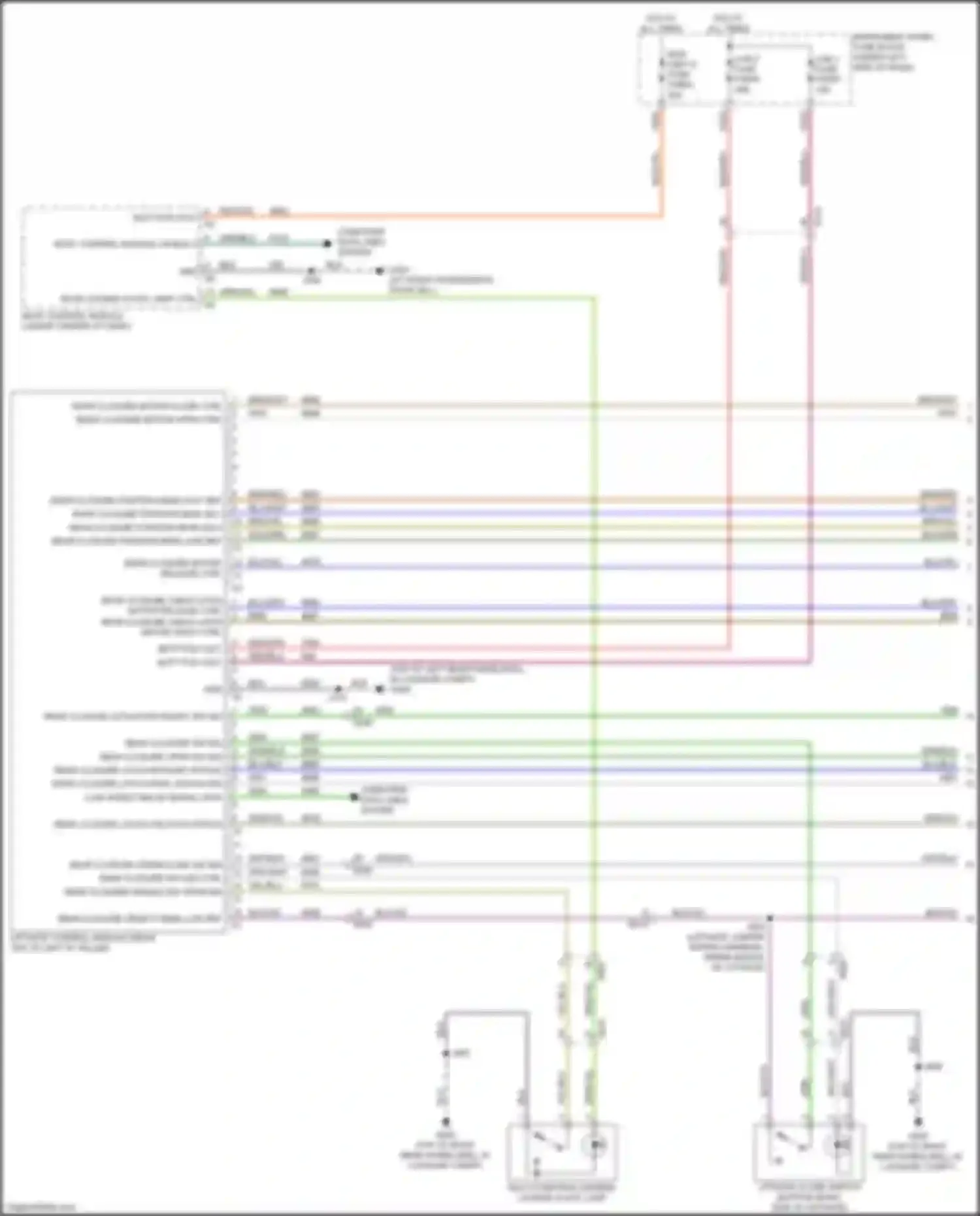 Wiring diagram rear closure object sens low ref for Chevrolet Seeker I (2022-2024) (1 of 1)