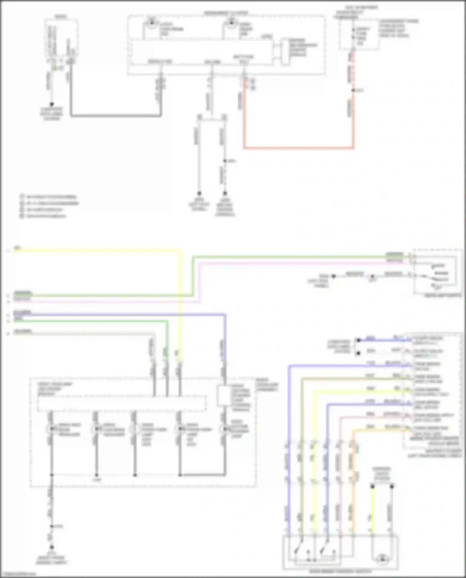 Wiring diagram w/ 8 inch display for Chevrolet Seeker I (2022-2024) (3 of 4)