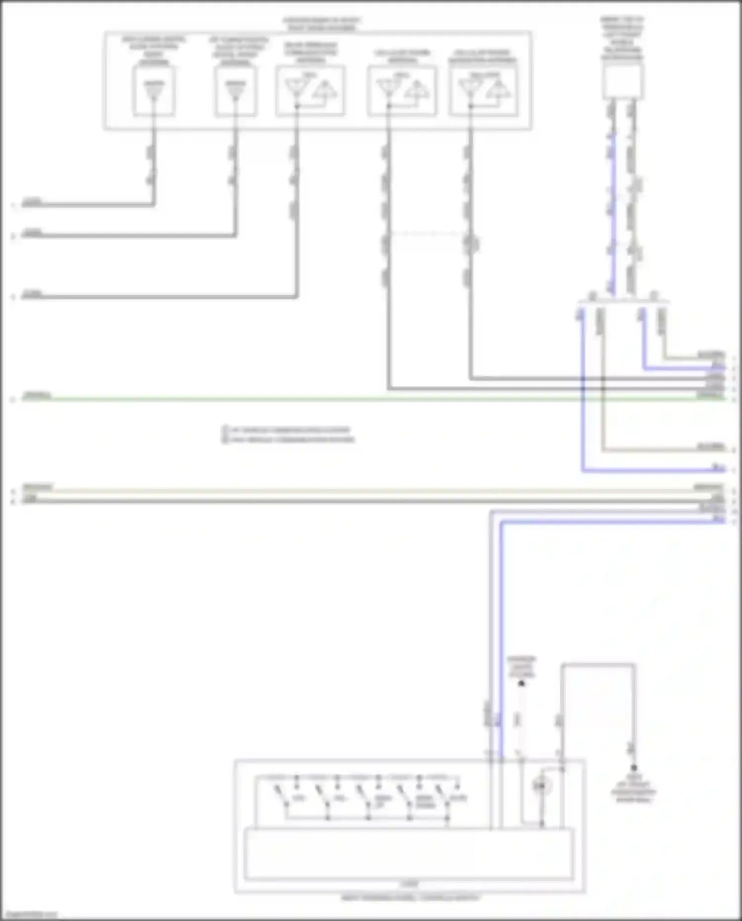Wiring diagram w/ vehicle communication system for Chevrolet Seeker I (2022-2024) (3 of 11)