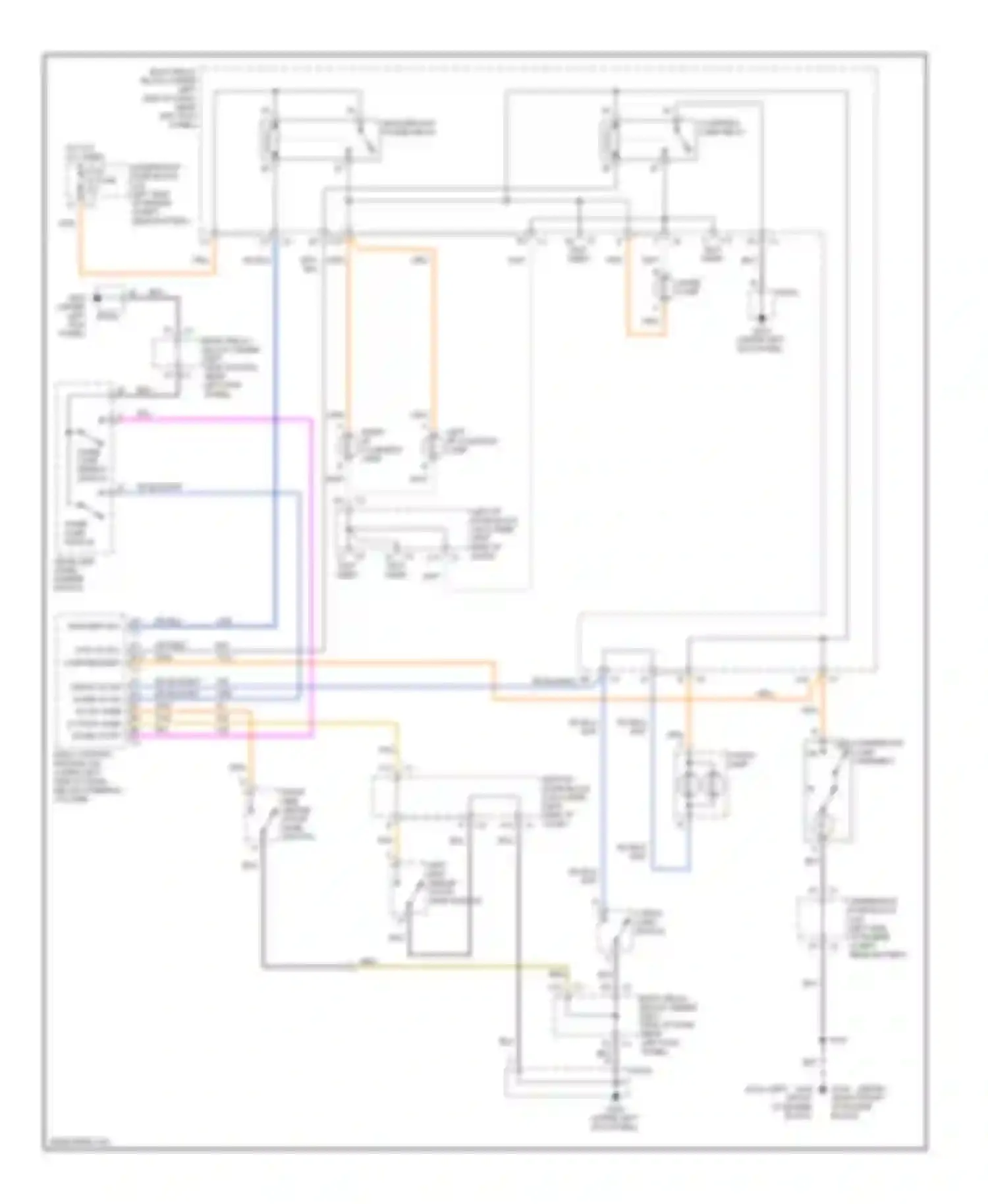 Silverado 1500 HD Chevrolet  (2001-2006): Courtesy lamps circuit