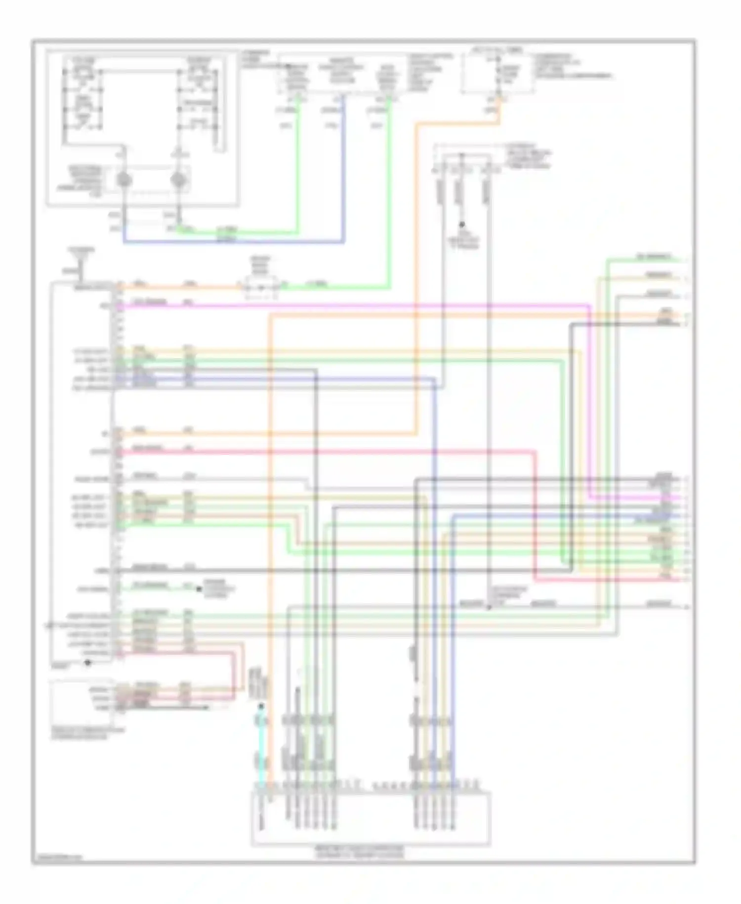 Silverado 1500 HD Chevrolet  (2001-2006): Mid-line radio circuit, with rear seat audio (1 of 3)
