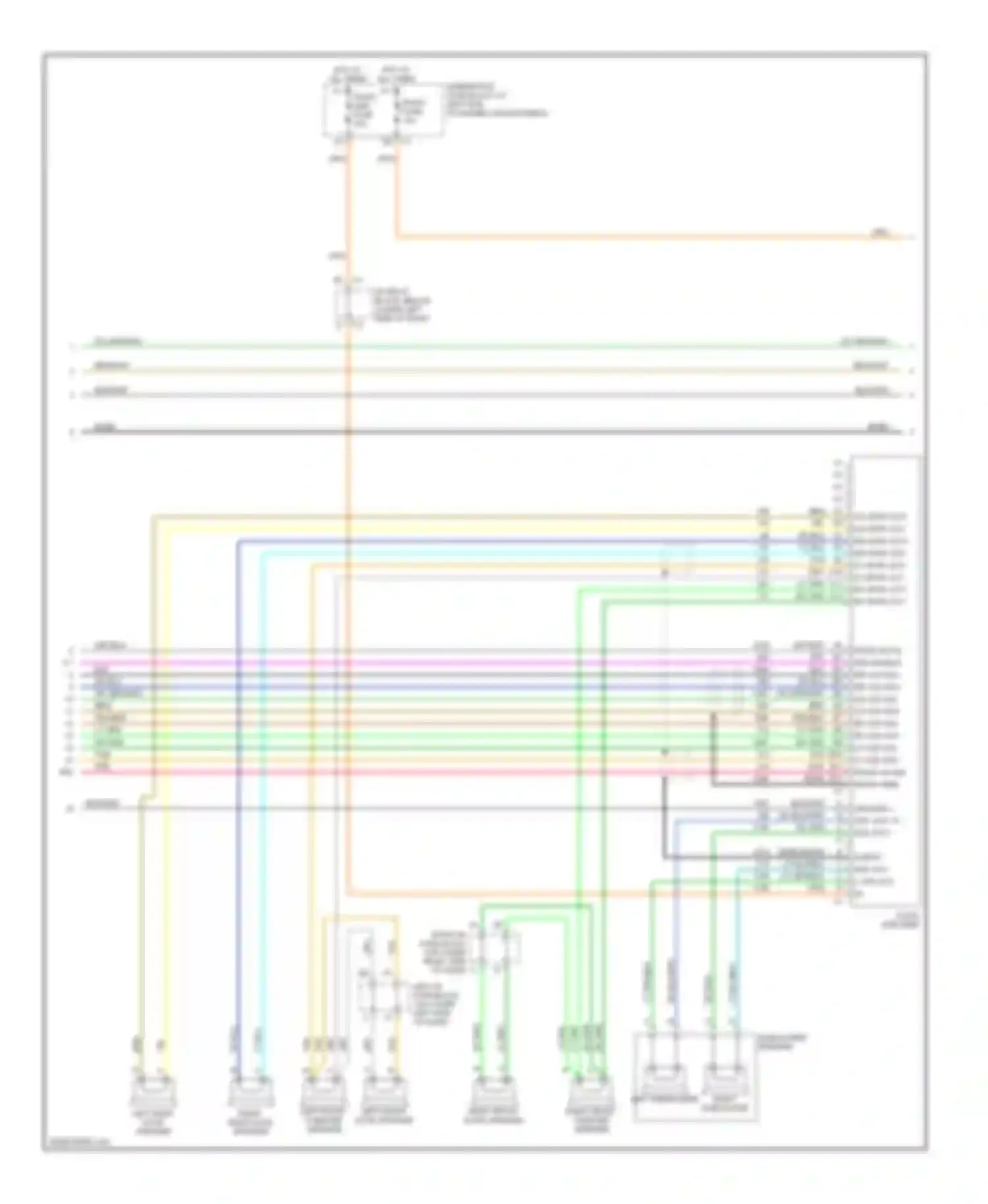 Silverado 1500 HD Chevrolet  (2001-2006): Mid-line radio circuit, without rear seat audio (2 of 3)