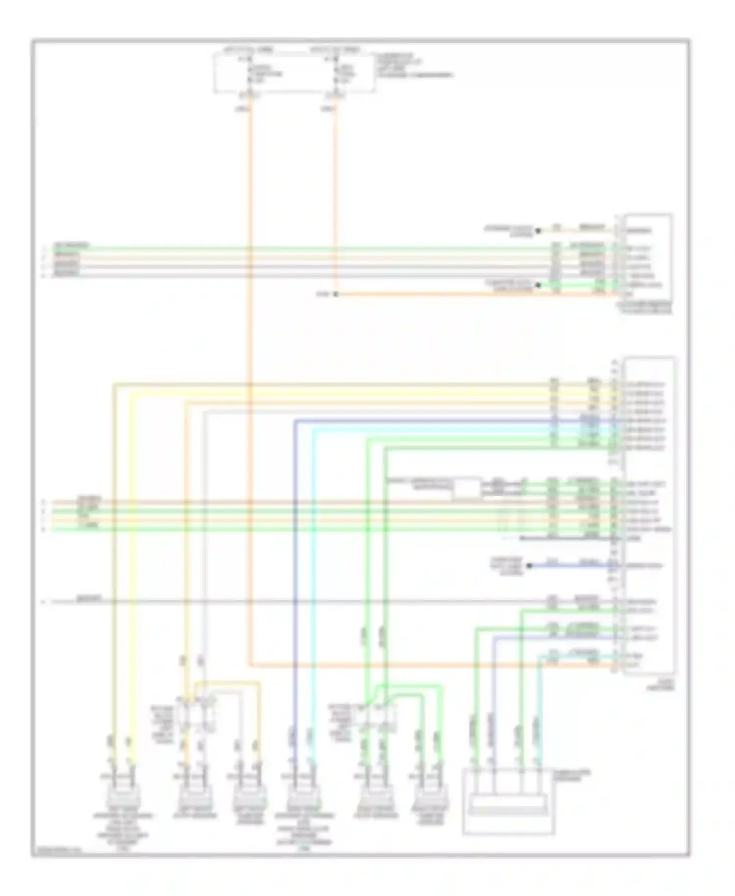Wiring diagram rt aud + lf aud + aud out - ground serial data b+ for Chevrolet Silverado 1500 HD  (2001-2006) (1 of 1)