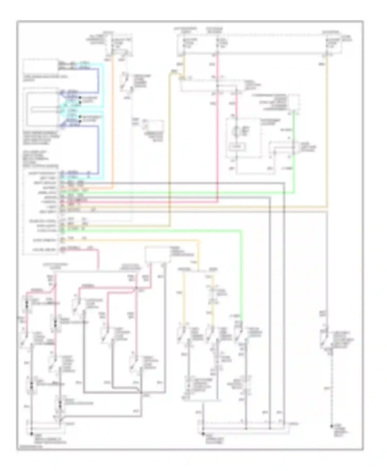 Wiring diagram turn signal/ mulitfunction switch for Chevrolet Silverado 1500 HD  (2001-2006) (1 of 2)