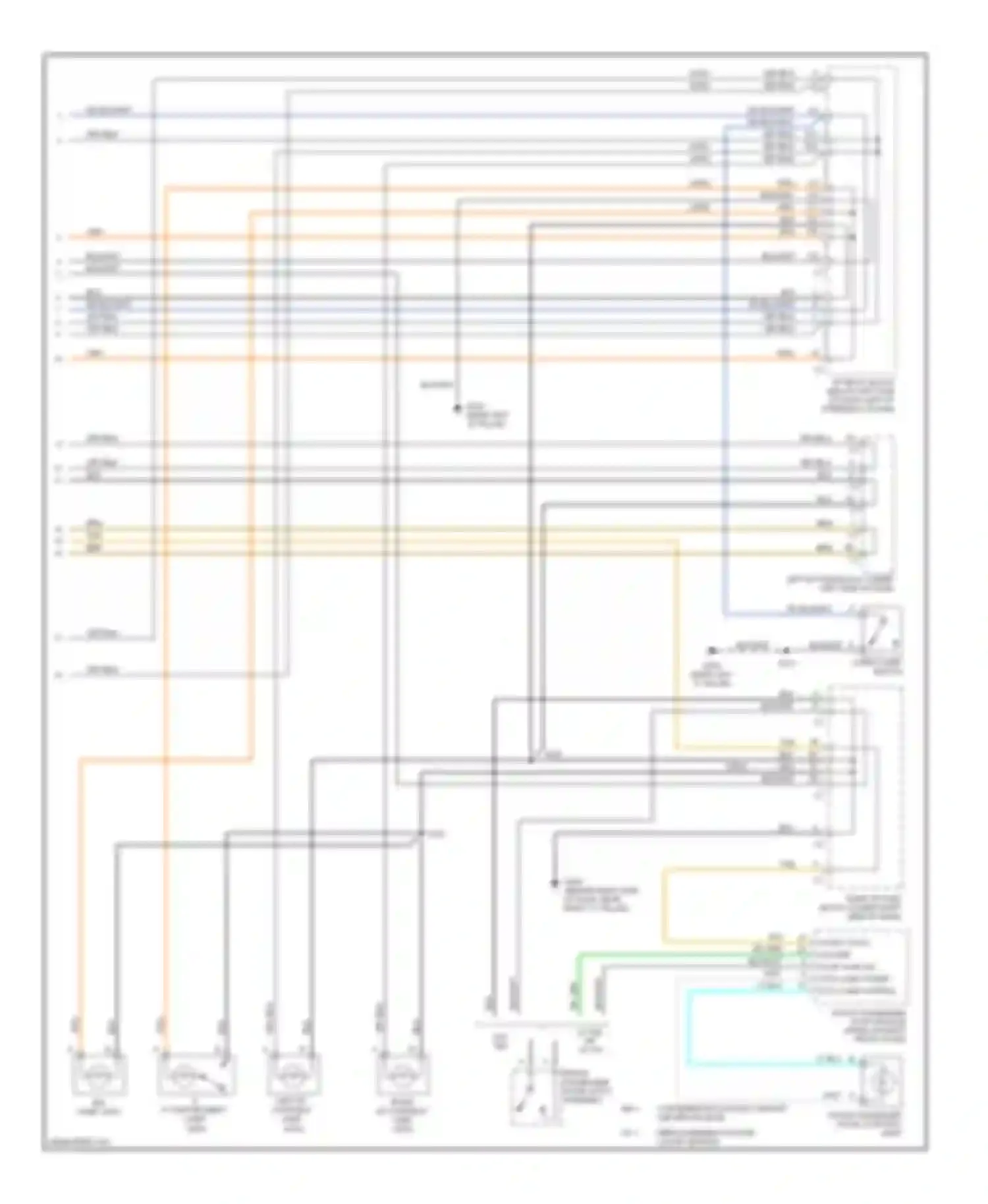 Silverado 1500 Chevrolet  (2000-2012): Courtesy lamps circuit (3 of 3)