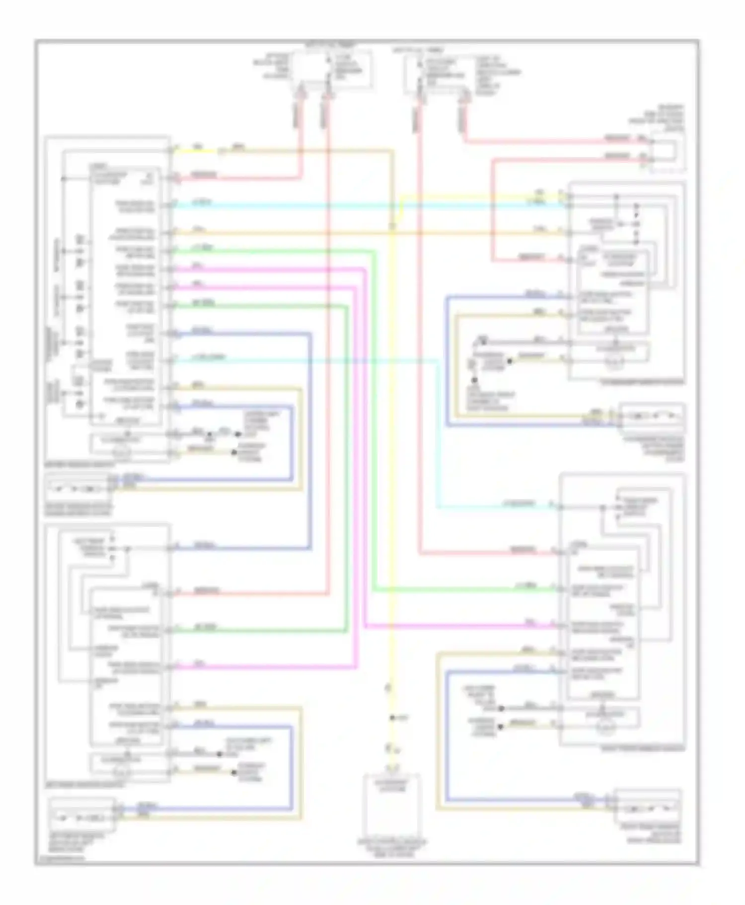 Silverado 1500 Chevrolet  (2000-2012): Power windows circuit, without an3/dl3