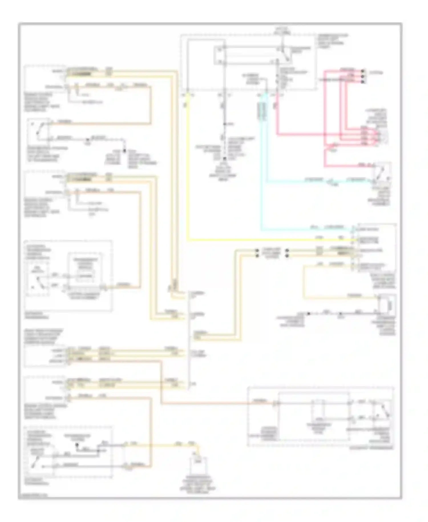 Wiring diagram automatic transmission internal mode switch for Chevrolet Silverado 1500  (2000-2012) (1 of 1)