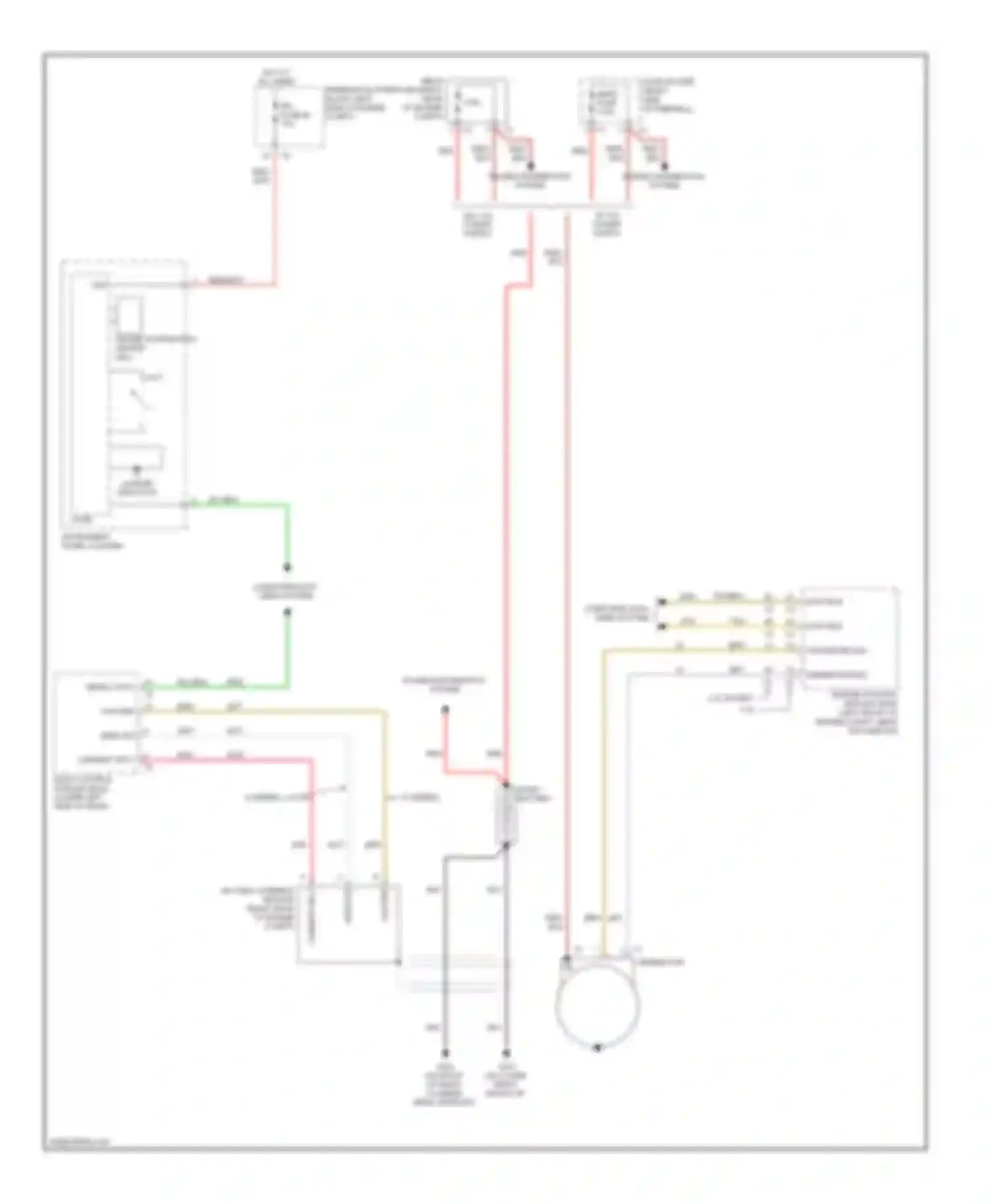 Wiring diagram charge indicator for Chevrolet Silverado 1500  (2000-2012) (1 of 5)