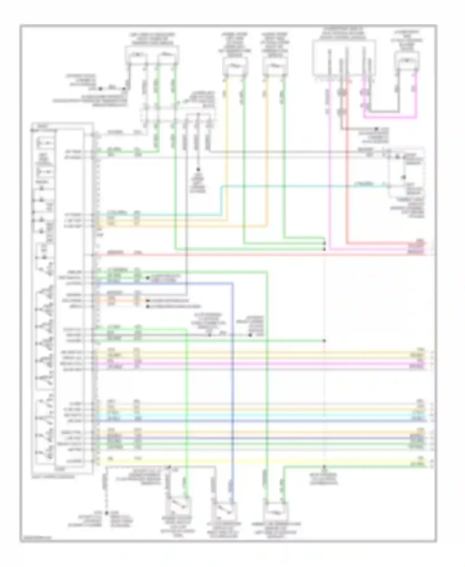 Wiring diagram left temp control for Chevrolet Silverado 1500  (2000-2012) (2 of 7)