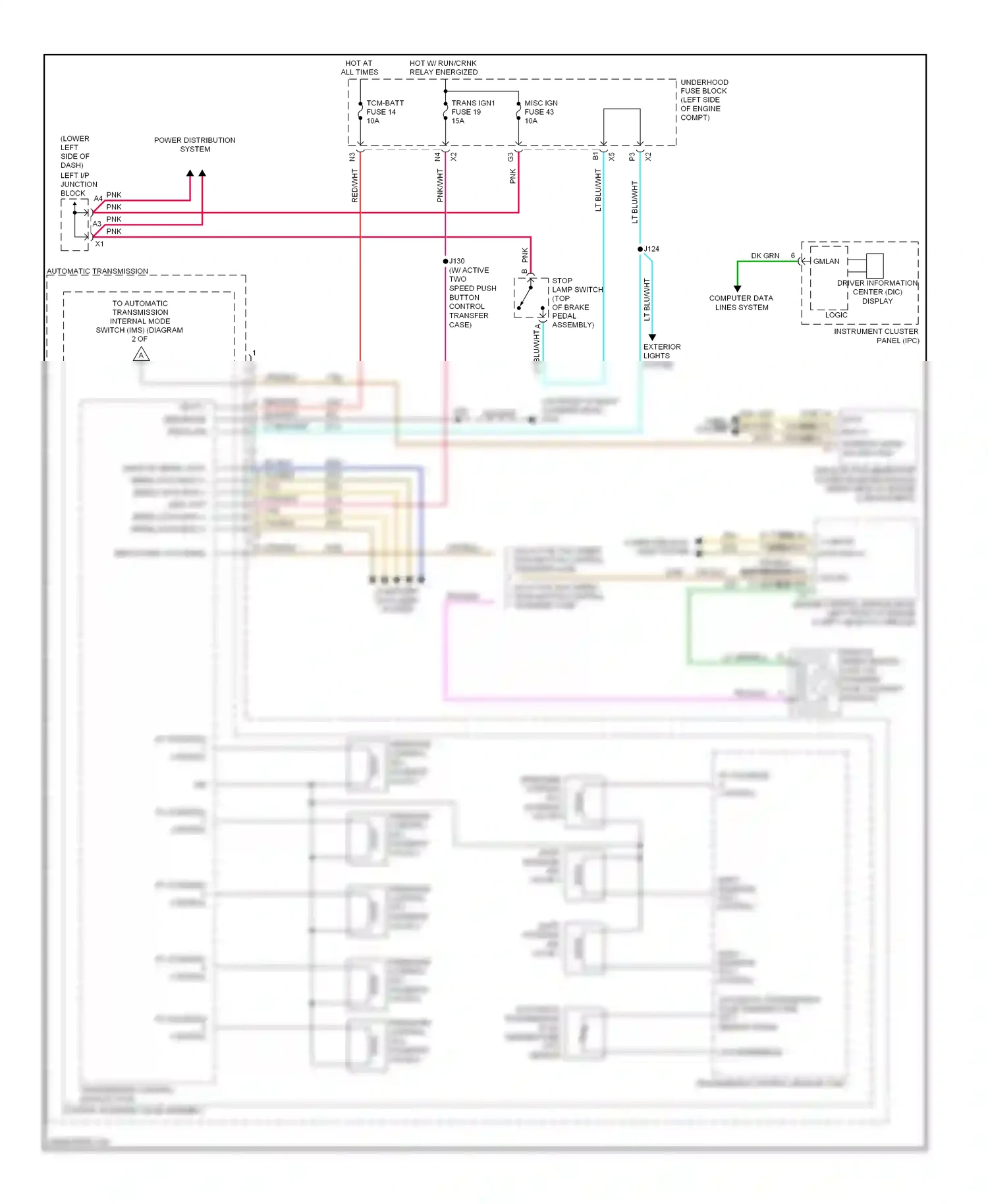 Chevrolet Silverado 1500  (2000-2012) low reference wiring diagram  (1 of 3)