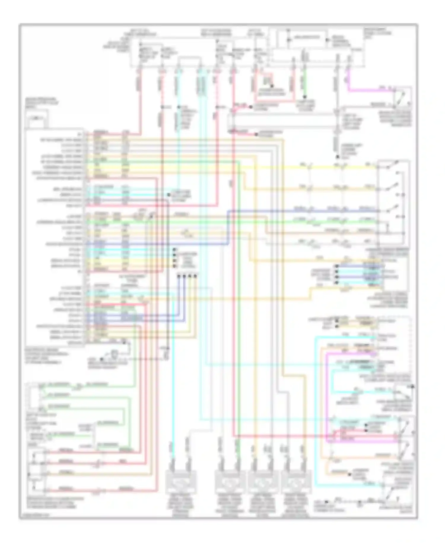 Wiring diagram pnk power distribution system for Chevrolet Silverado 1500  (2000-2012) (1 of 1)