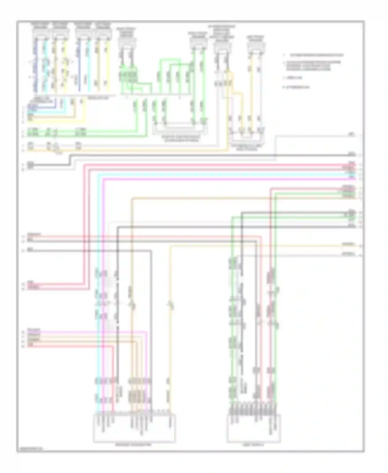 Wiring diagram right front speaker for Chevrolet Silverado 1500  (2000-2012) (4 of 24)