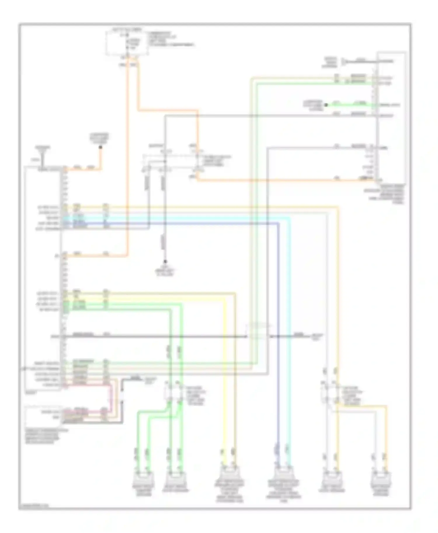 Wiring diagram right front tweeter speaker for Chevrolet Silverado 1500  (2000-2012) (1 of 32)
