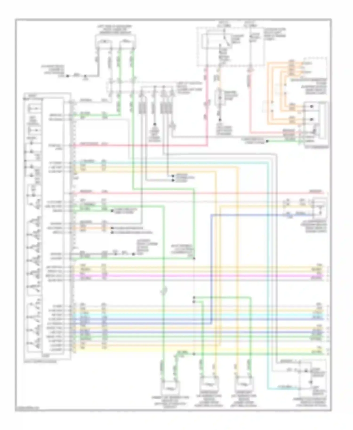 Wiring diagram right sunload sensor for Chevrolet Silverado 1500  (2000-2012) (3 of 3)