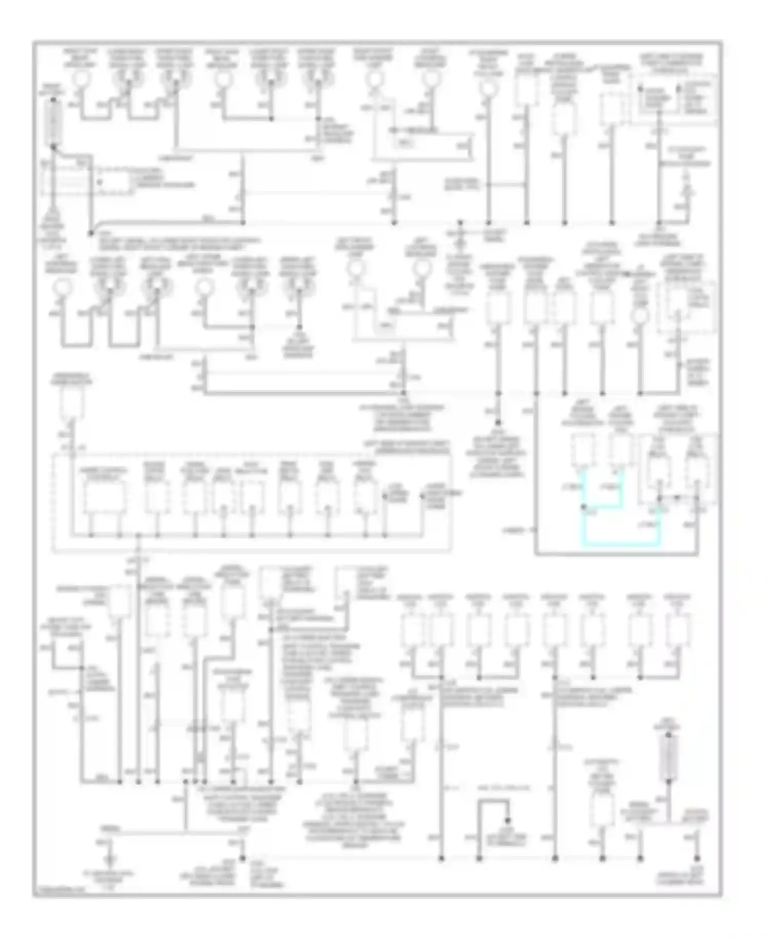 Wiring diagram upper left park/turn signal lamp for Chevrolet Silverado 1500  (2000-2012) (1 of 2)