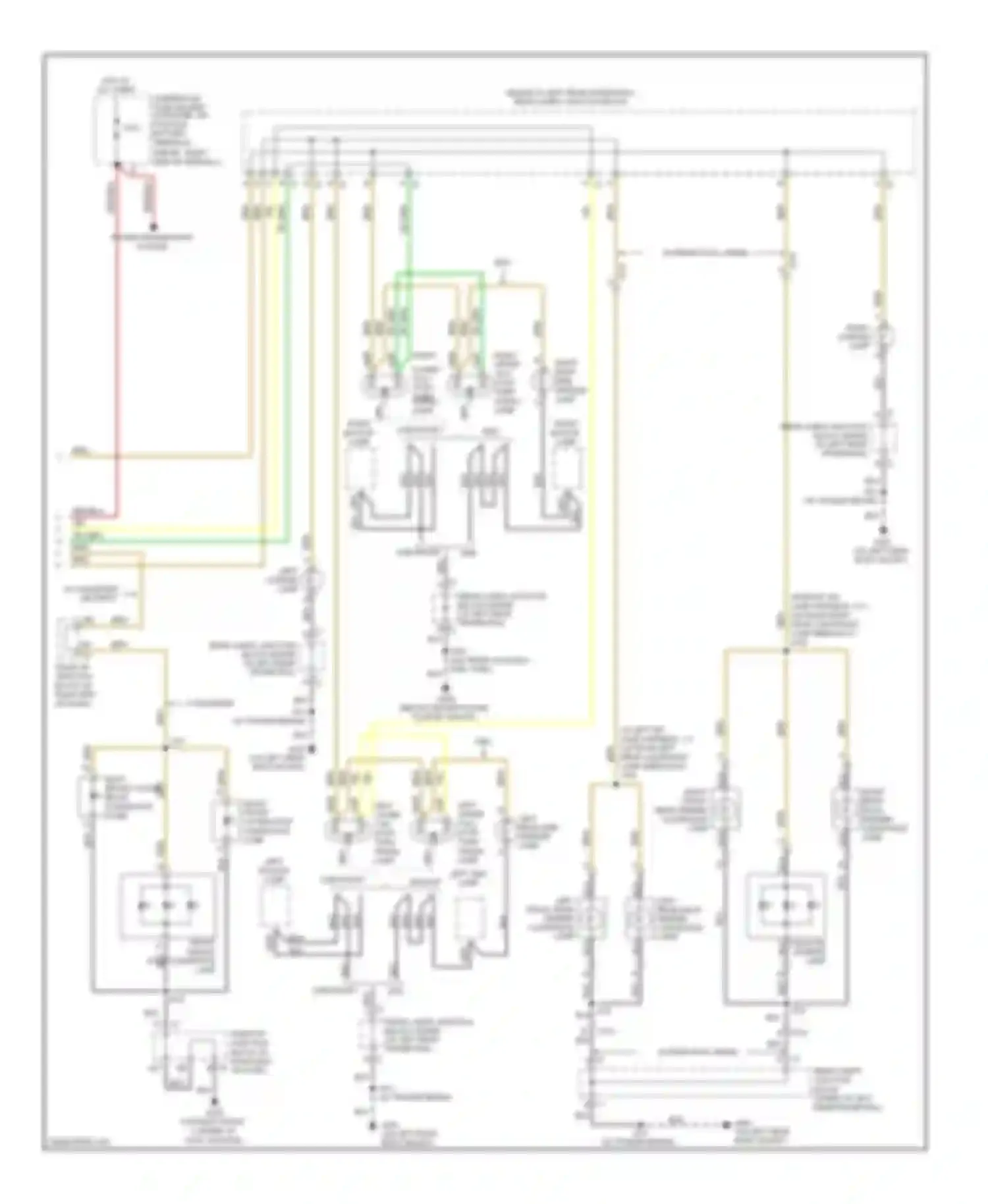 Wiring diagram left license lamp for Chevrolet Silverado 2500 HD  (2002-2012) (2 of 3)