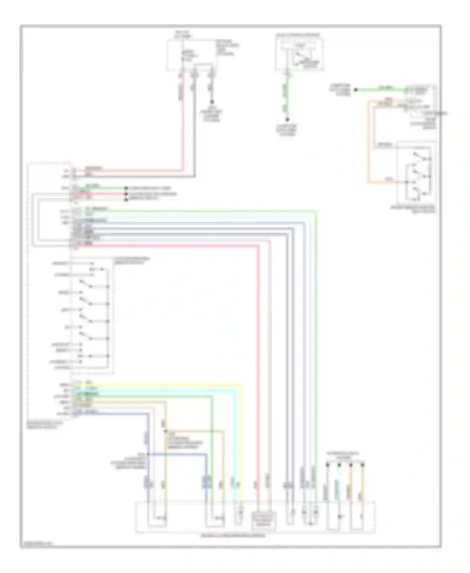 Wiring diagram logic driver door lock/window switch for Chevrolet Silverado 2500 HD  (2002-2012) (2 of 2)