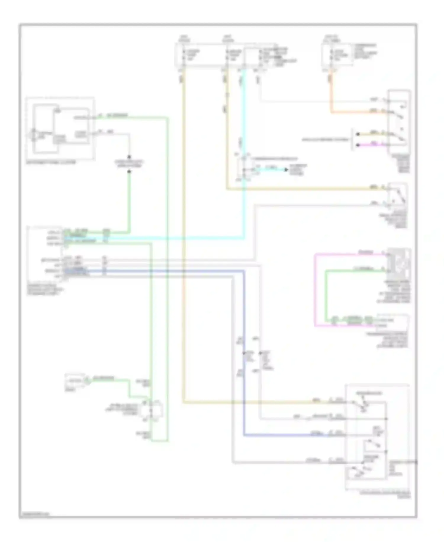 Wiring diagram turn signal/ multifunction switch for Chevrolet Silverado 2500 HD  (2002-2012) (8 of 29)