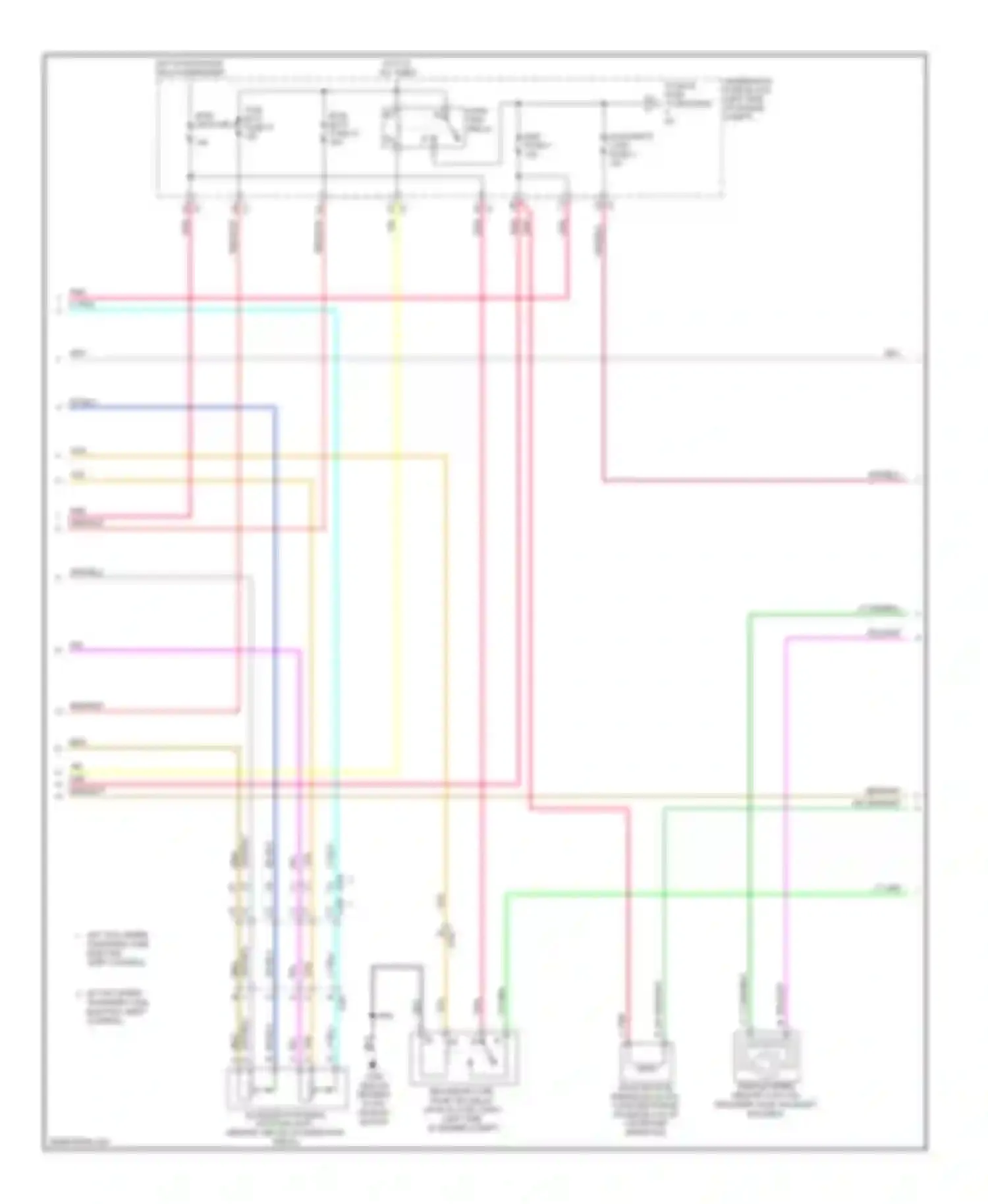 Wiring diagram w/o two speed transfer case electric shift control for Chevrolet Silverado 2500 HD  (2002-2012) (1 of 1)
