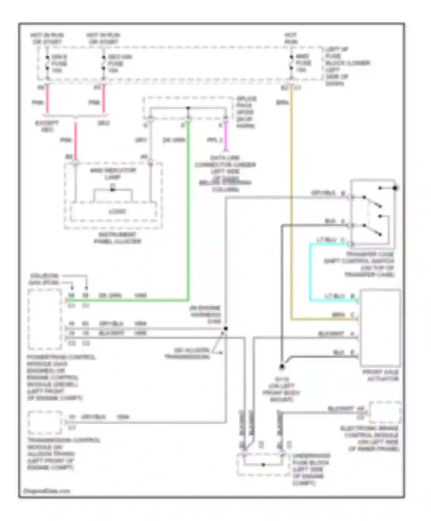 Wiring diagram gry/blk for Chevrolet Silverado 2500  (2000-2004) (57 of 63)