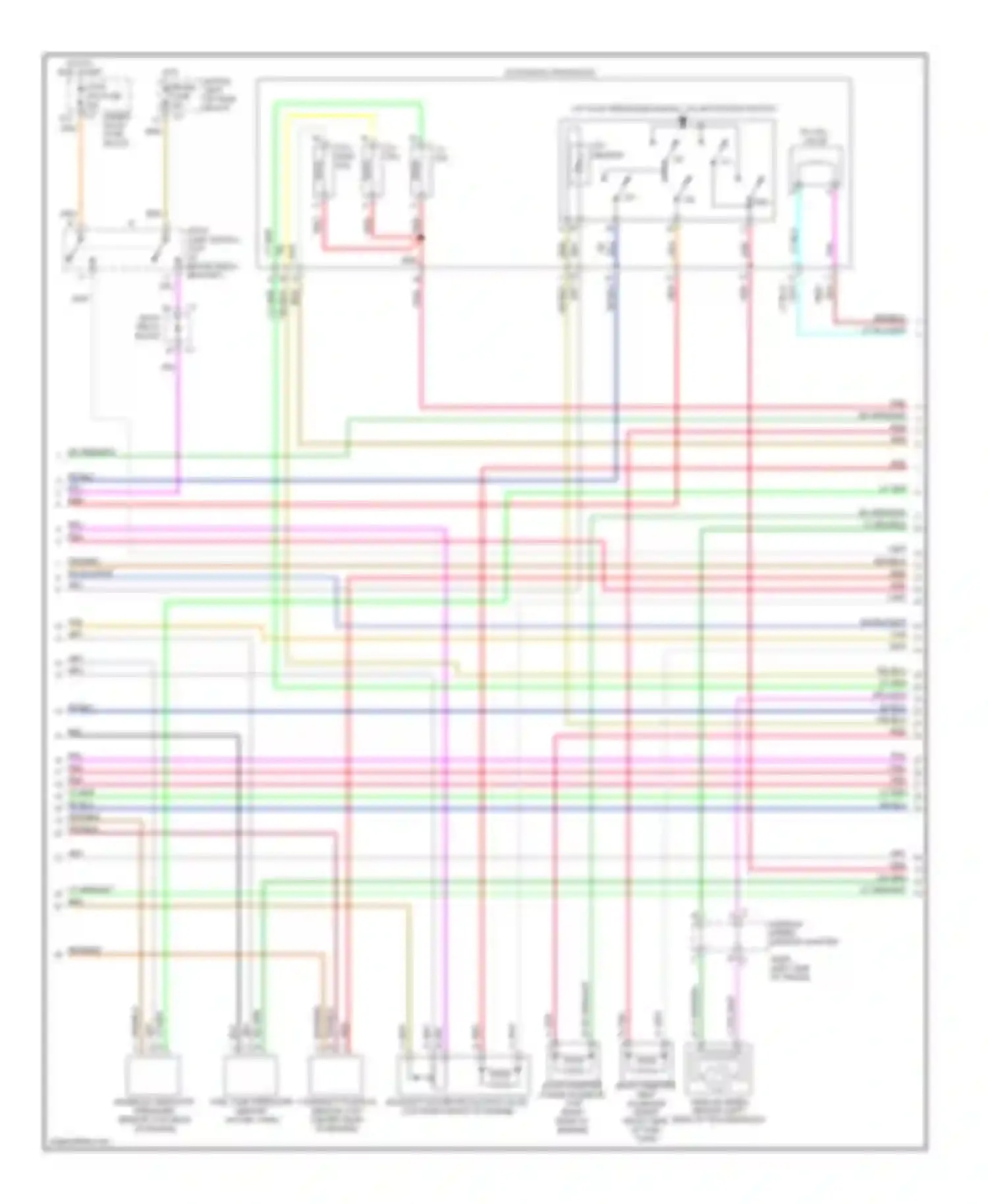 Wiring diagram hot in run left i/p fuse block brake fuse for Chevrolet Silverado 2500  (2000-2004) (1 of 1)