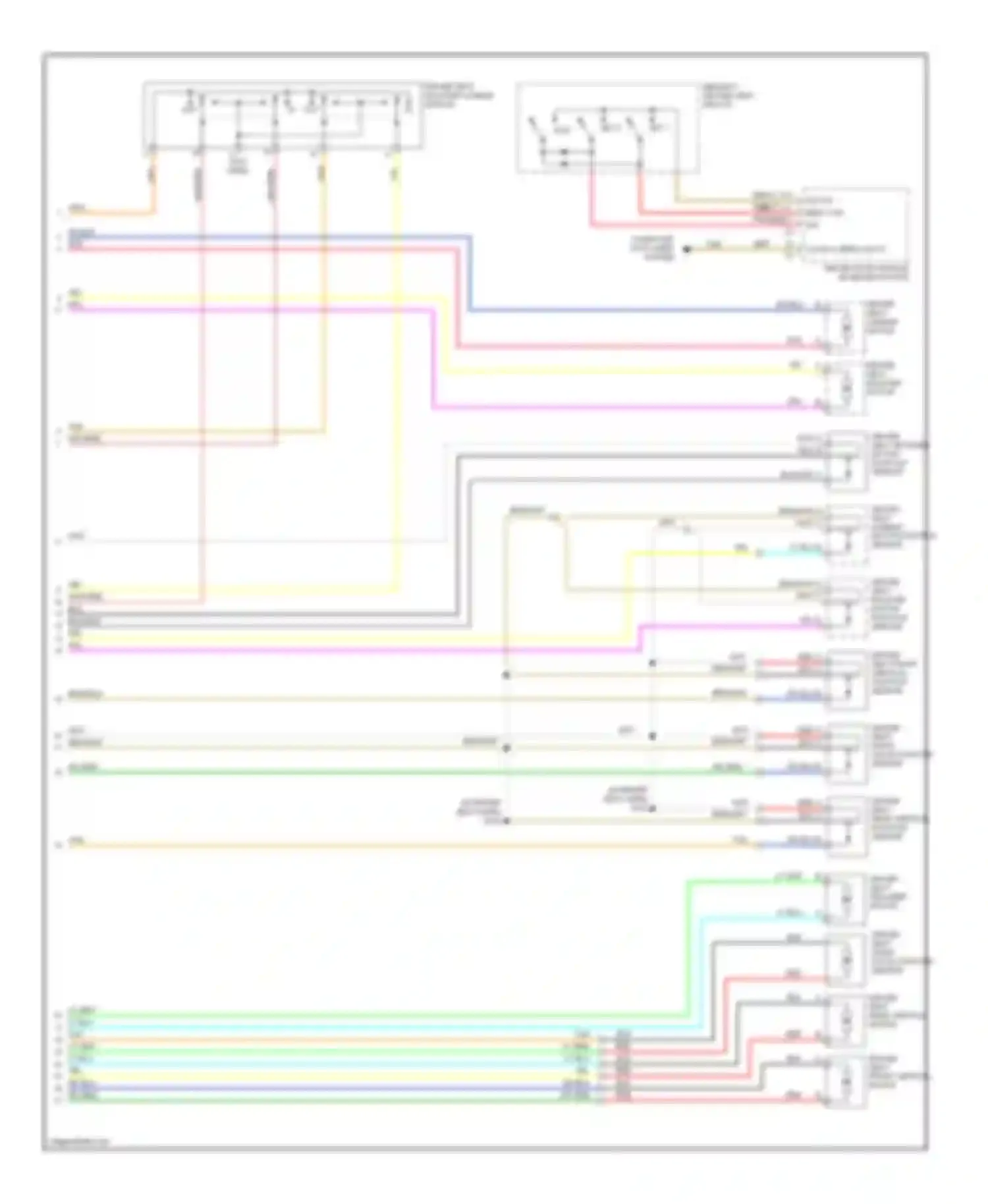 Wiring diagram memory/ heated seat switch for Chevrolet Silverado 2500  (2000-2004) (2 of 2)