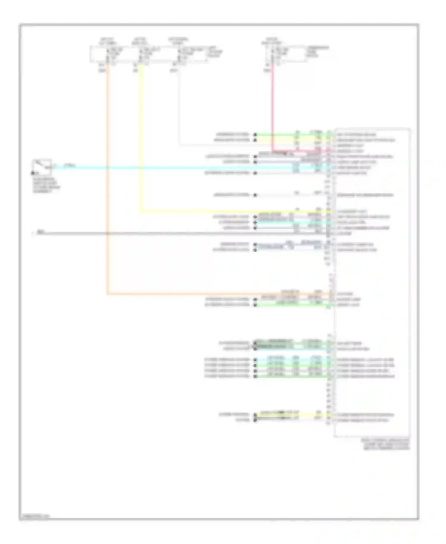 Wiring diagram power window sw lr down sig power window sw lr up sig for Chevrolet Silverado 2500  (2000-2004) (1 of 1)