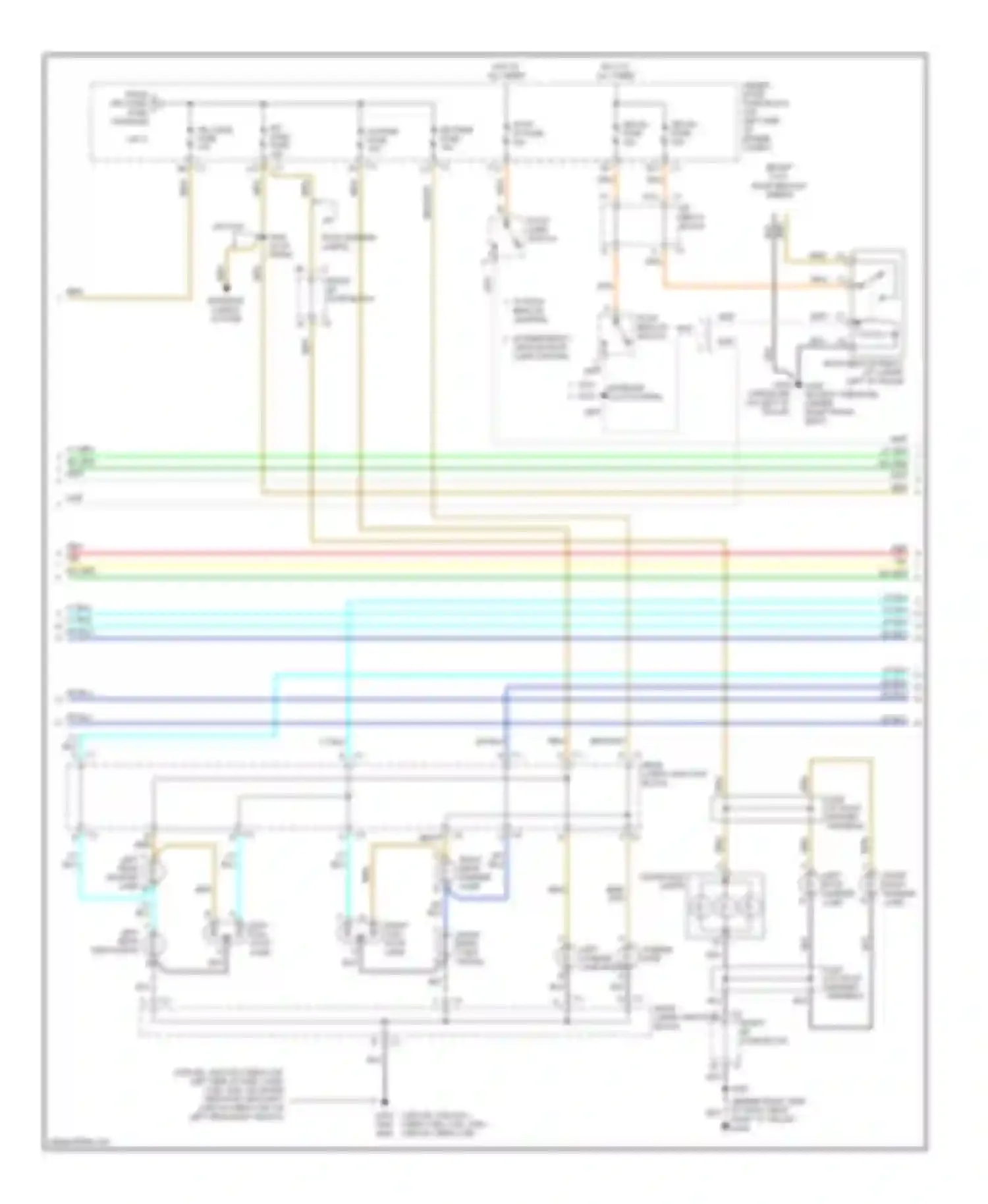 Wiring diagram stop lamp switch for Chevrolet Silverado 2500  (2000-2004) (1 of 1)